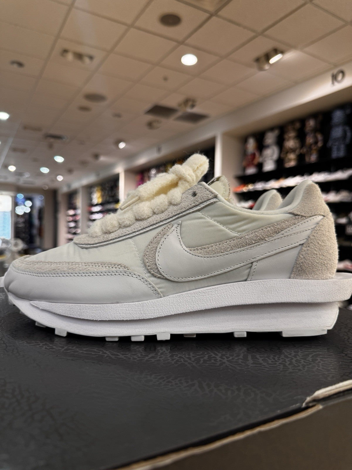 Nike LD Waffle Sacai White Nylon USED Size 10