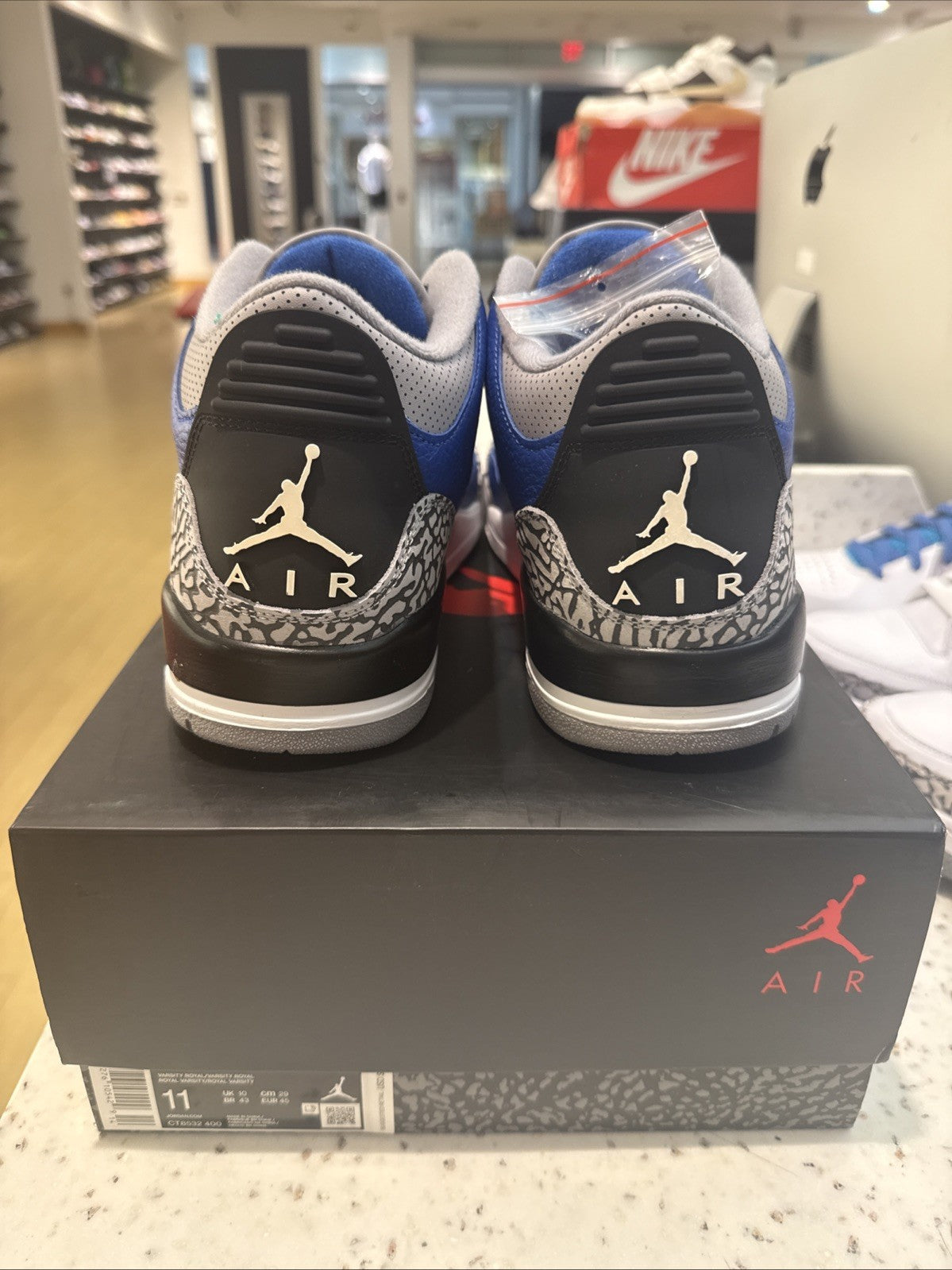 Size 11 - Jordan 3 Retro Varsity Royal 2020