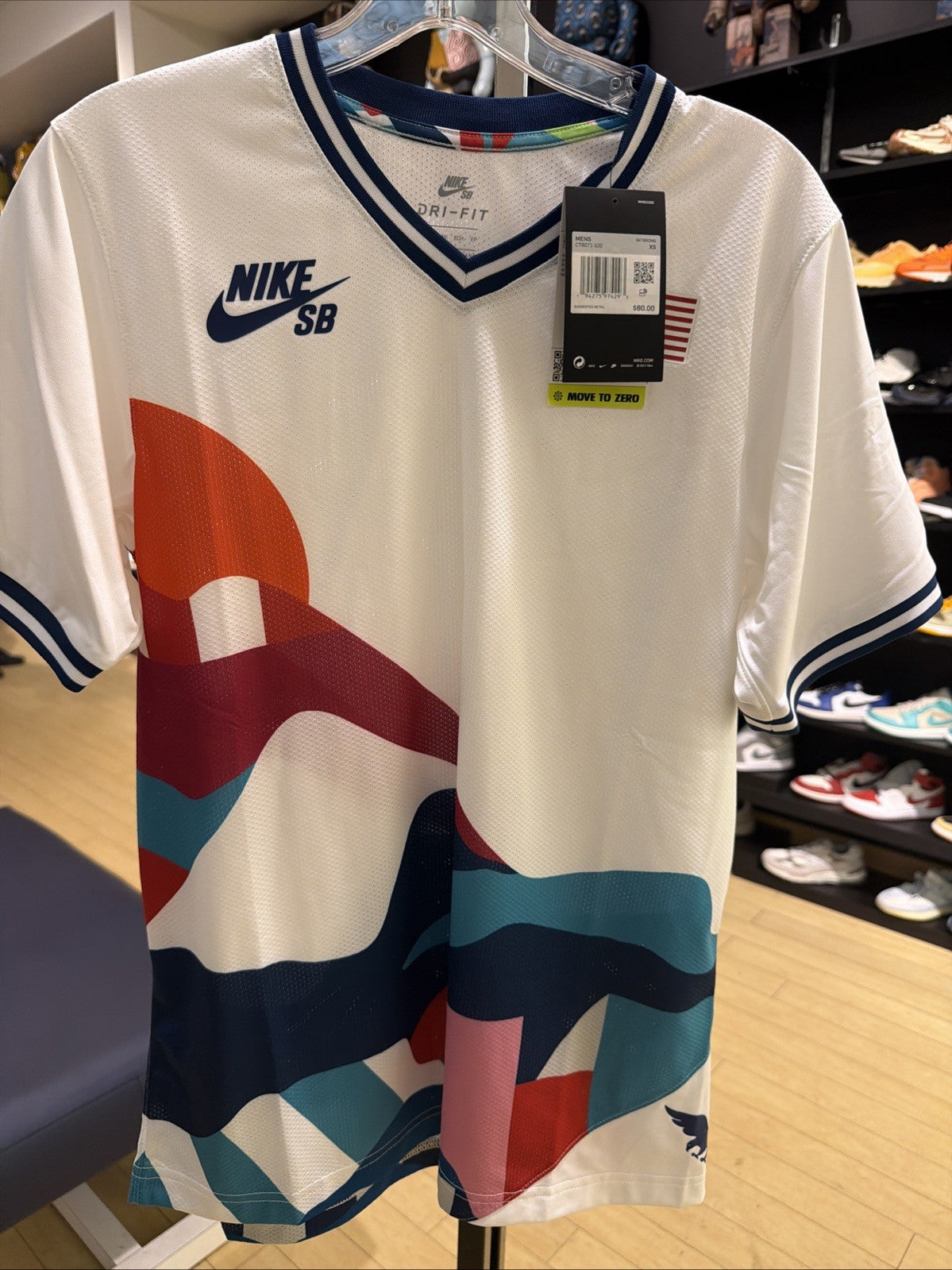Nike SB x Parra USA Federation Kit Crew Jersey mens Sz XS