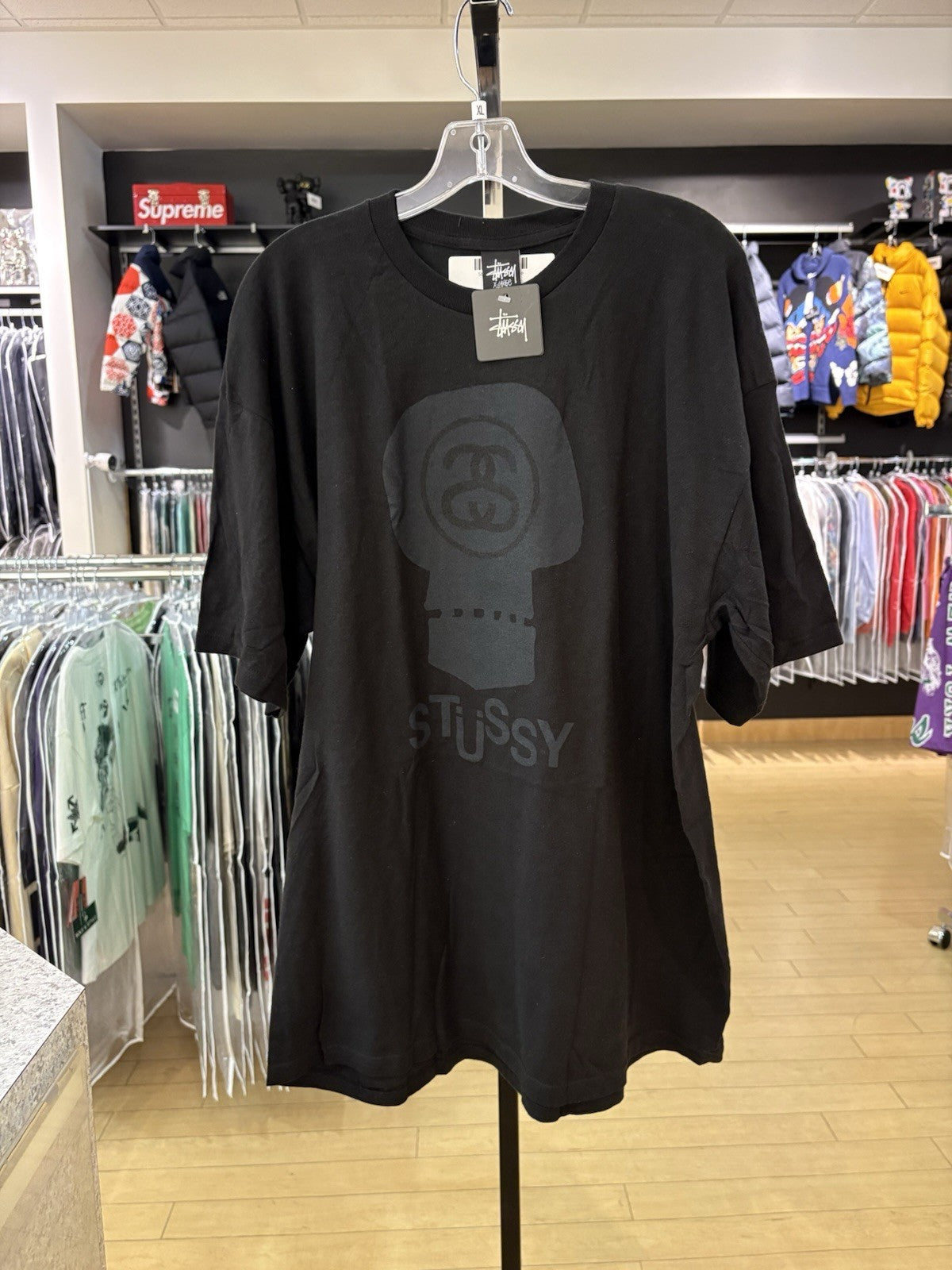 Stussy Link Skull Tee 'Black' Size Extra Large 