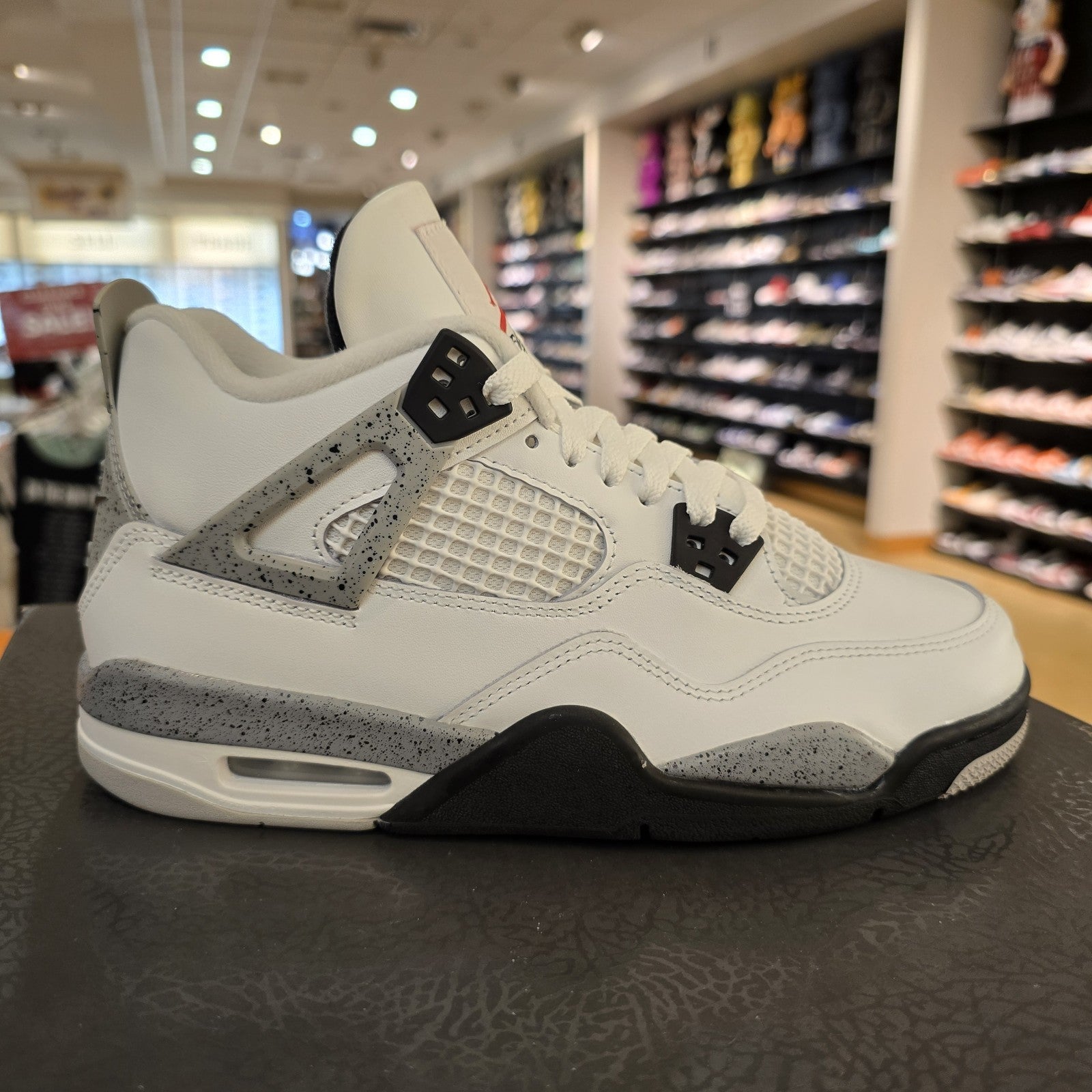 Size 7Y - Air Jordan 4 Retro OG White Cement