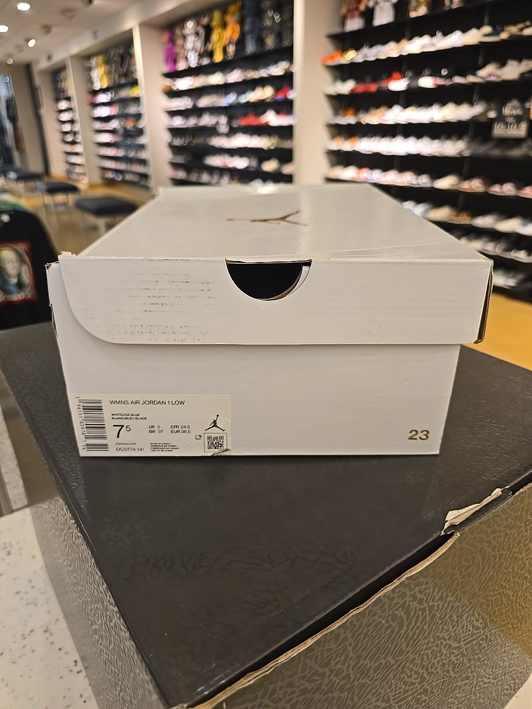 Size 7.5 -  Air Jordan 1 Low Ice Blue Women's