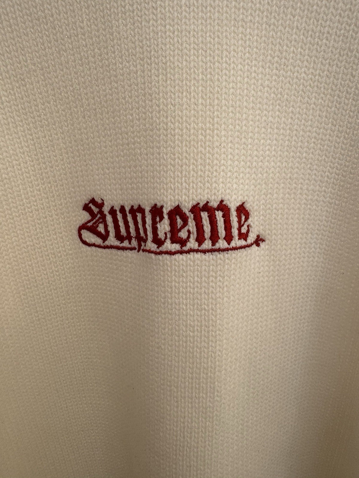Supreme Old English Sweater Ivory Size Large 