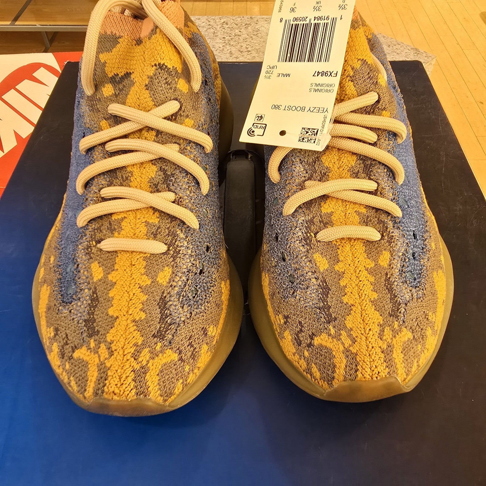 Size 4 - adidas Yeezy Boost 380 Blue Oat Reflective