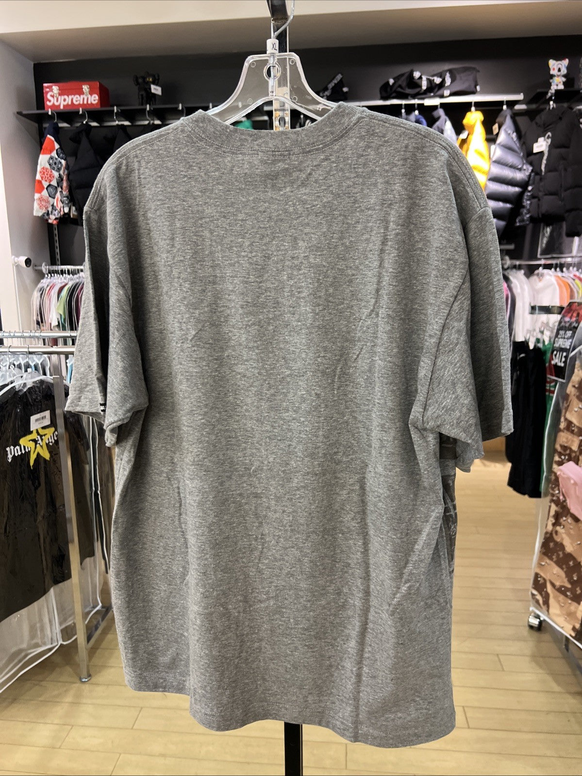 Stussy Custom Made In USA Stereo Tee Grey Sz XL