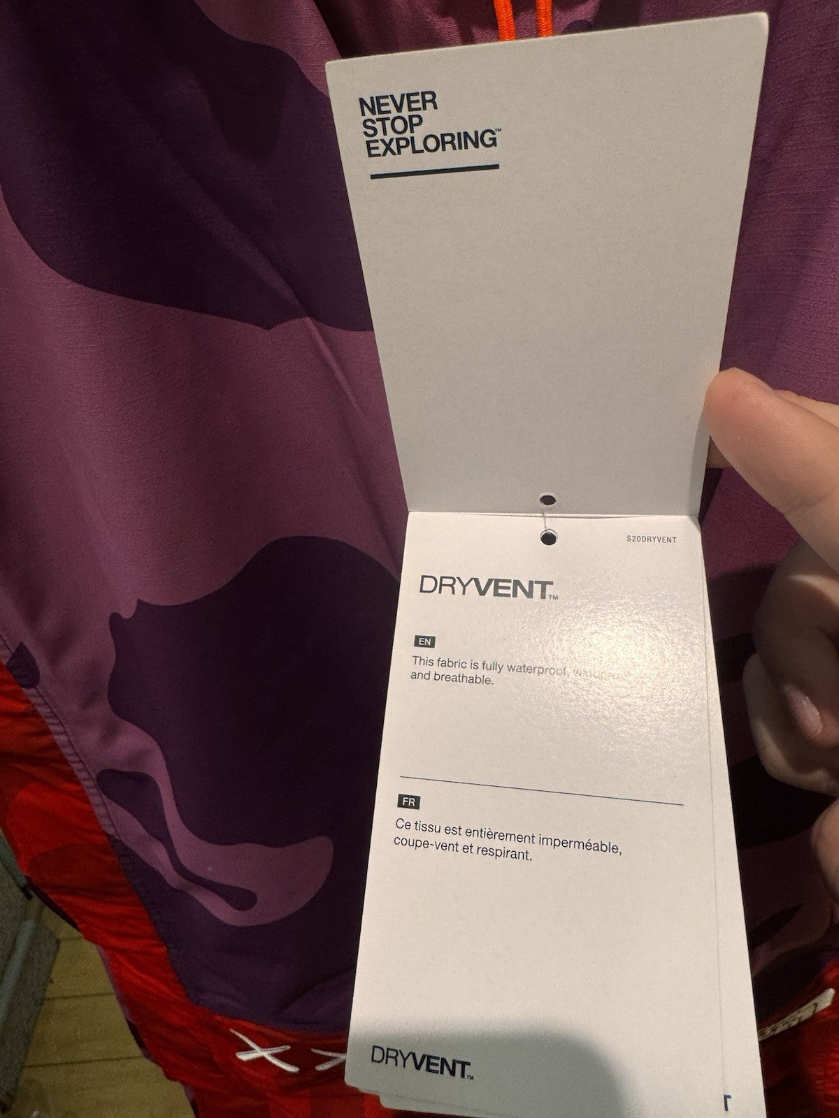 KAWS X The North Face Mountain Light Pants Pamplona Purple MTN Light Print Sz M