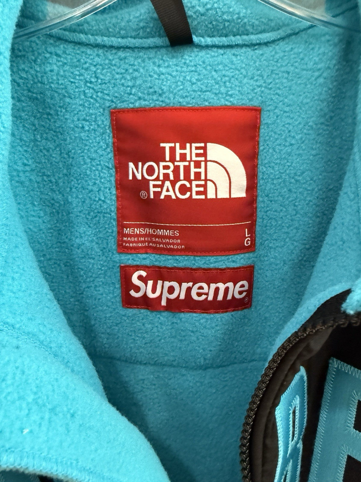 Supreme TNF The North Face Arc Logo Denali Fleece Jacket Teal Sz L