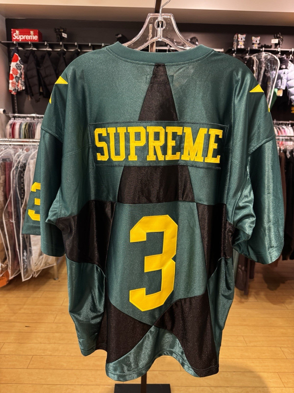 Supreme Star Football Jersey Dark Green Size L