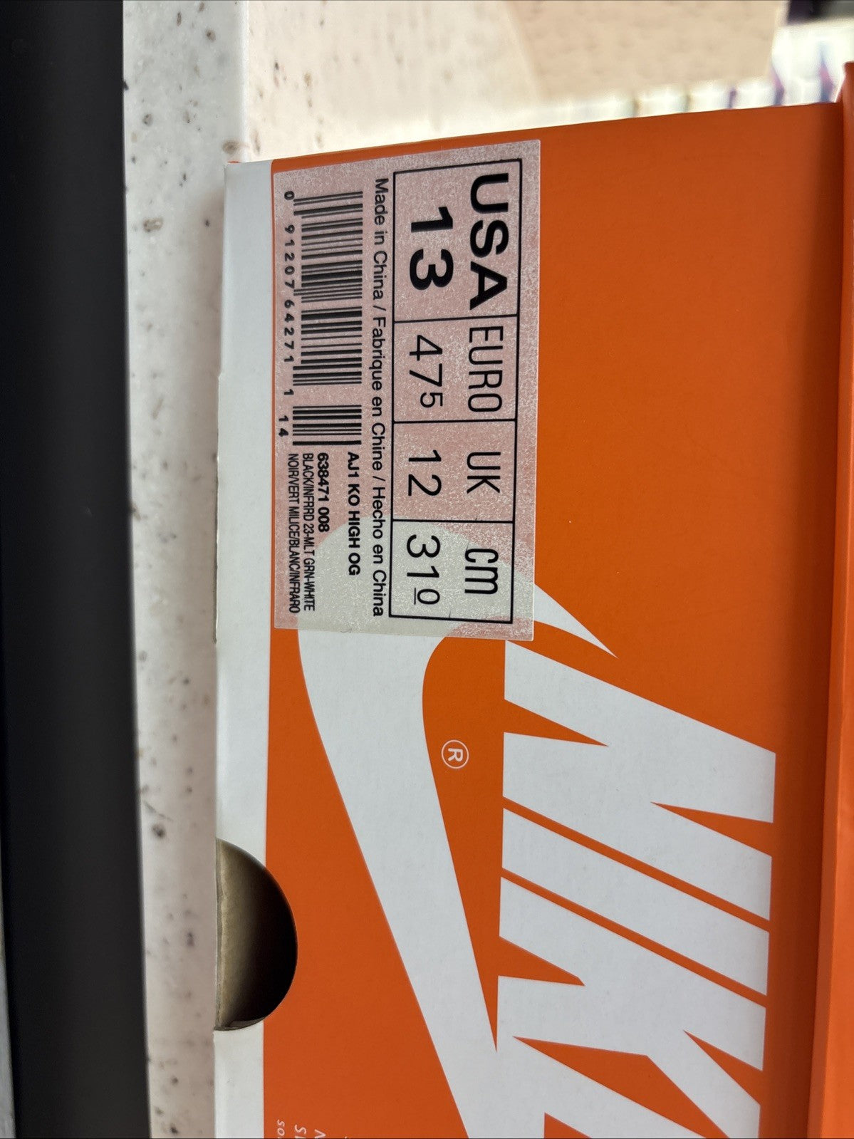 Size 13 - Air Jordan AJKO Retro High Militia Green