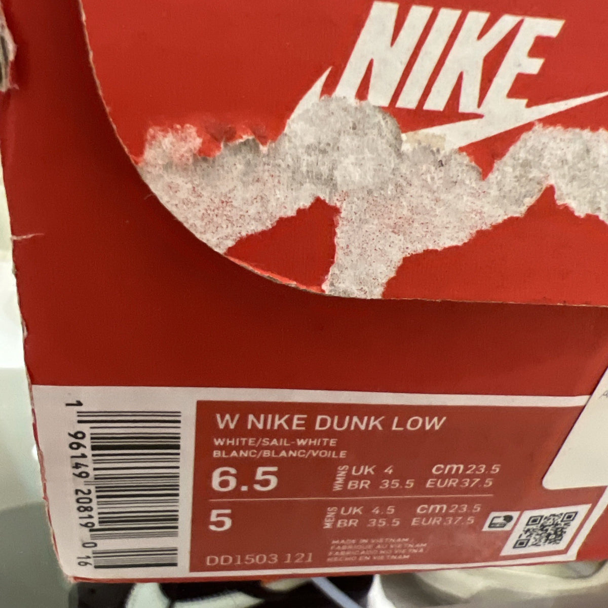 Nike Dunk Low Coconut Milk Women's Sz 6.5