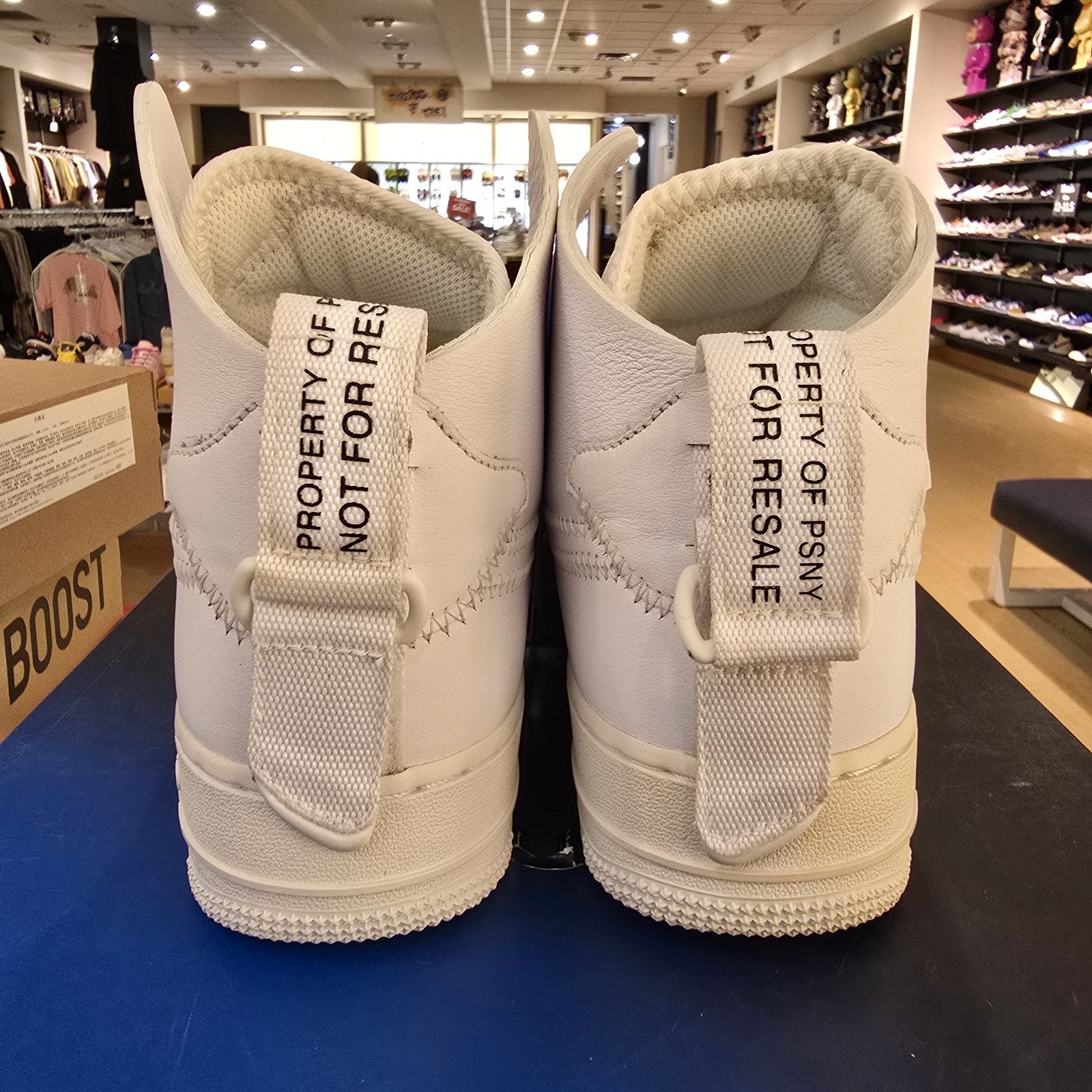 Nike Air Force 1 High PSNY White SZ 10 Yellowed