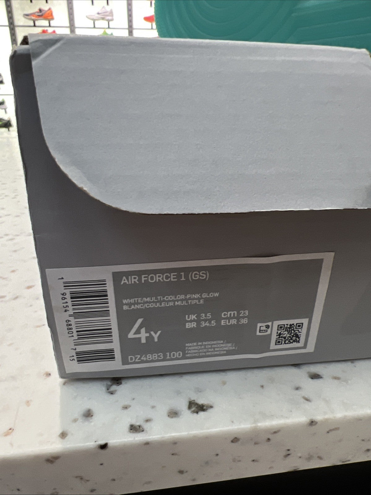 Nike Air Force 1 Low GS '07 All-Star 2023 White/Pink/Yellow SZ 4Y