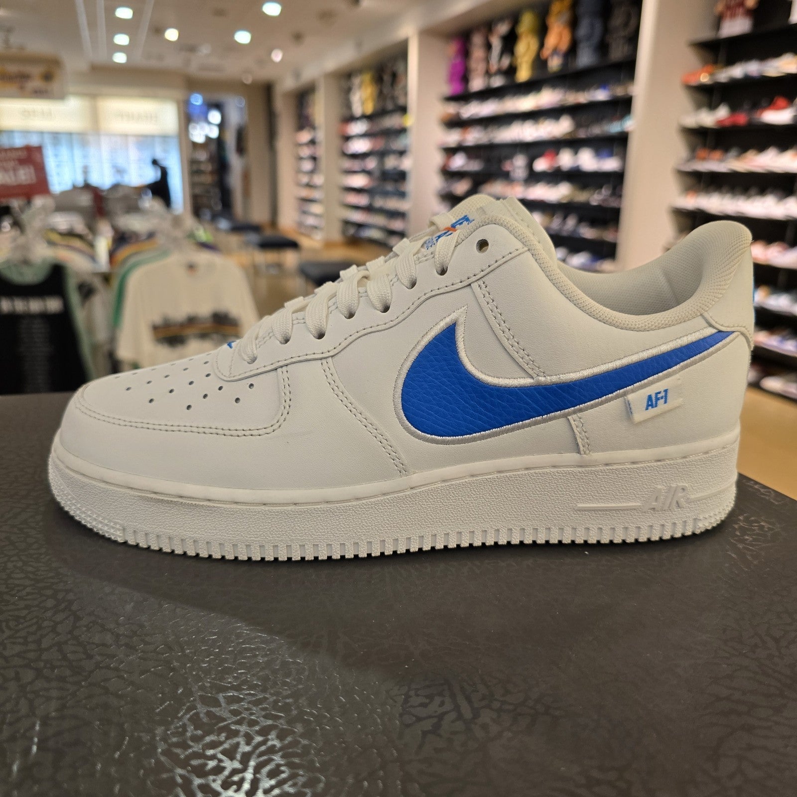 Size 7.5 - Nike Air Force 1 '07 Blue Label White Photo Blue