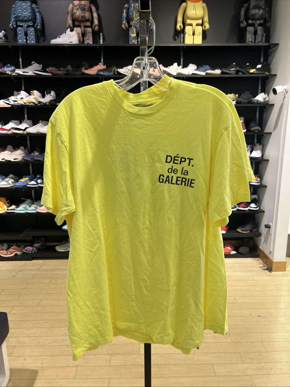 Gallery Dept. French T-Shirt Lime Yellow Sz M