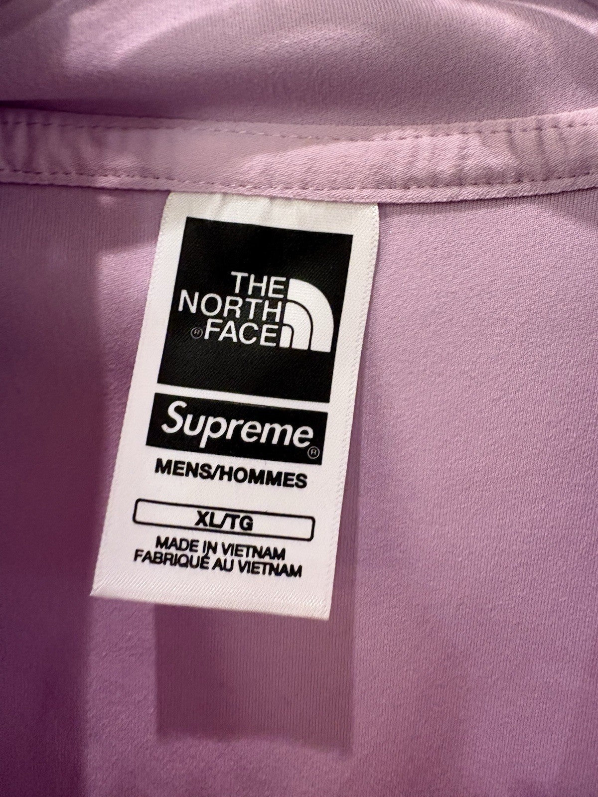 Supreme The North Face Base Layer L/S Top Light Purple Size XL