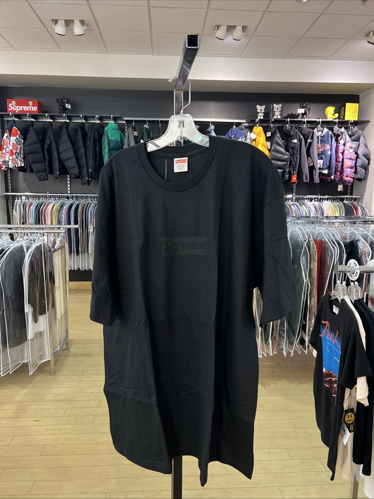 Supreme Tonal Box Logo Tee Black Sz XXL