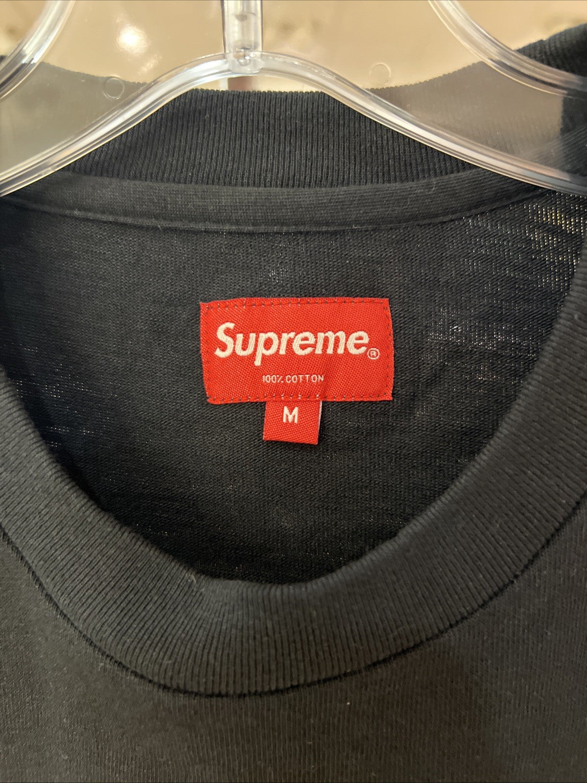 Supreme Pocket T Shirt Black Sz M