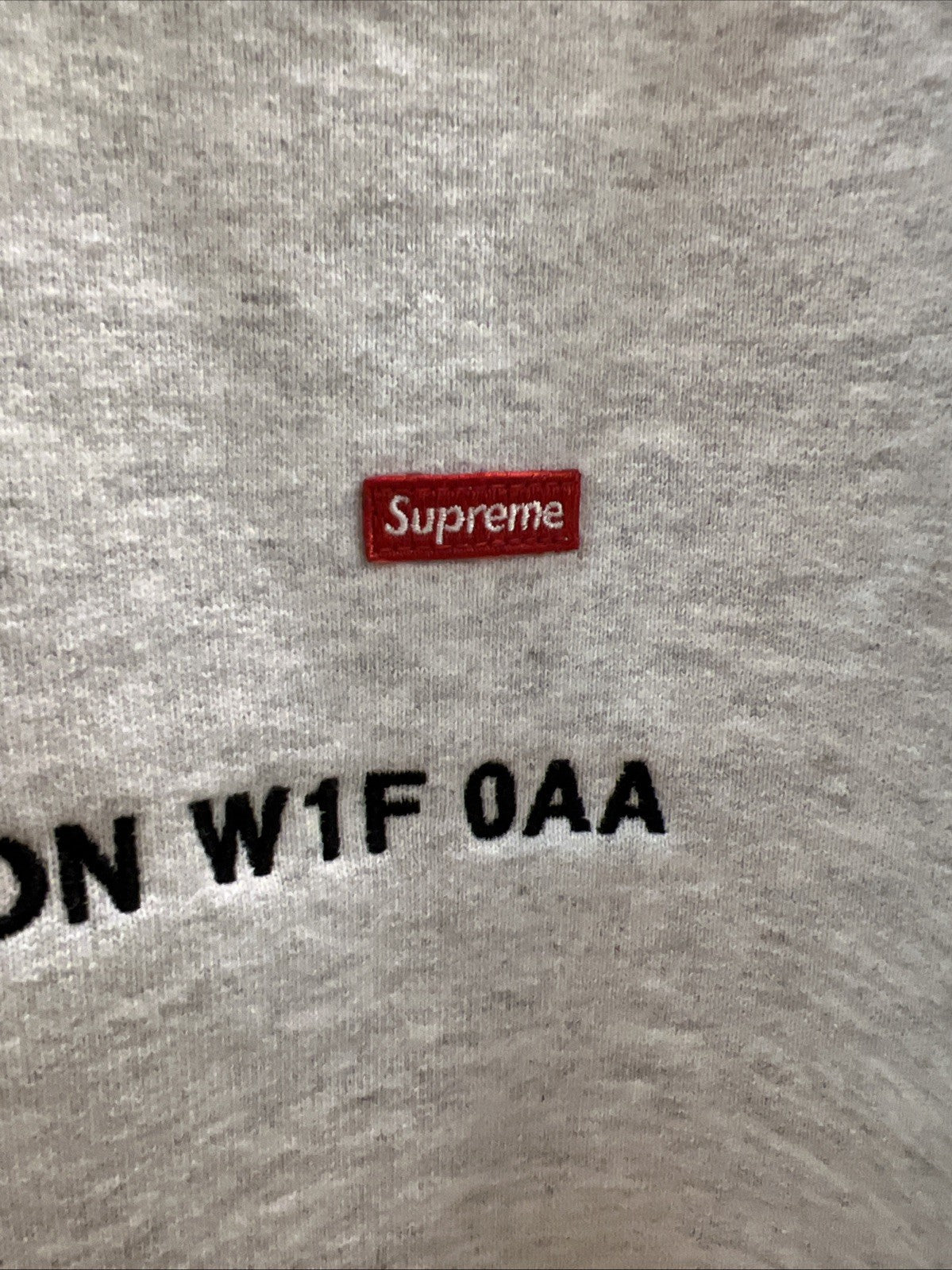 Supreme Hoodie Small Box Logo Sweatshirt London Shop Gray Sz M