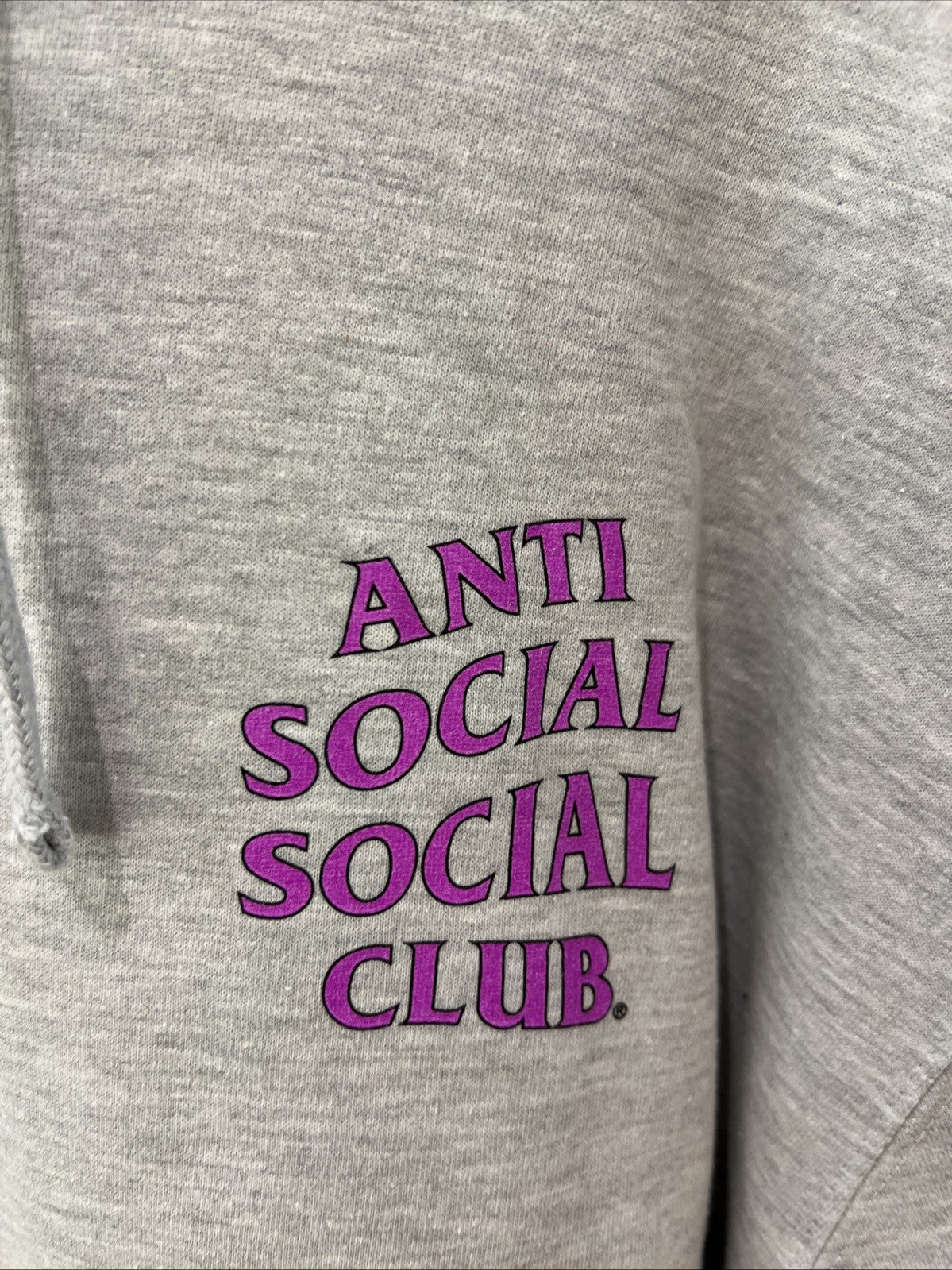 ANTI SOCIAL SOCIAL CLUB BERLIN HOODIE HEATHER GREY