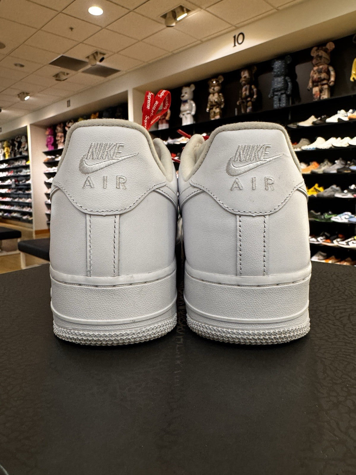 Nike Air Force 1 x Supreme Low Box Logo White Size 10.5