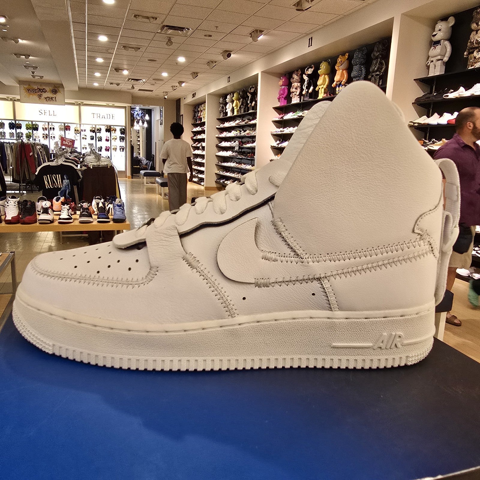 Nike Air Force 1 High PSNY White SZ 10 Yellowed