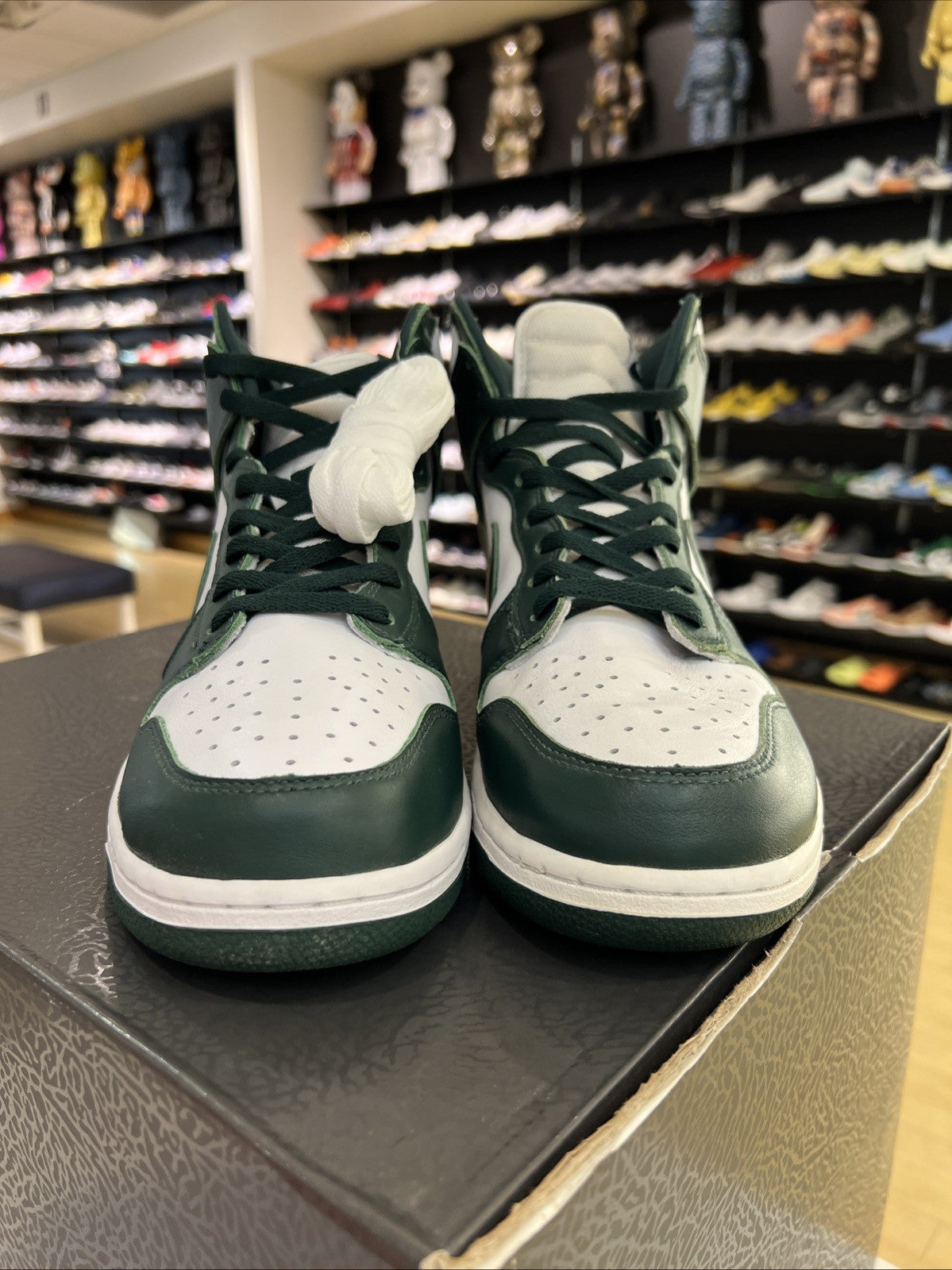 Nike Dunk SP High Spartan Green Sz 13 DEFECT