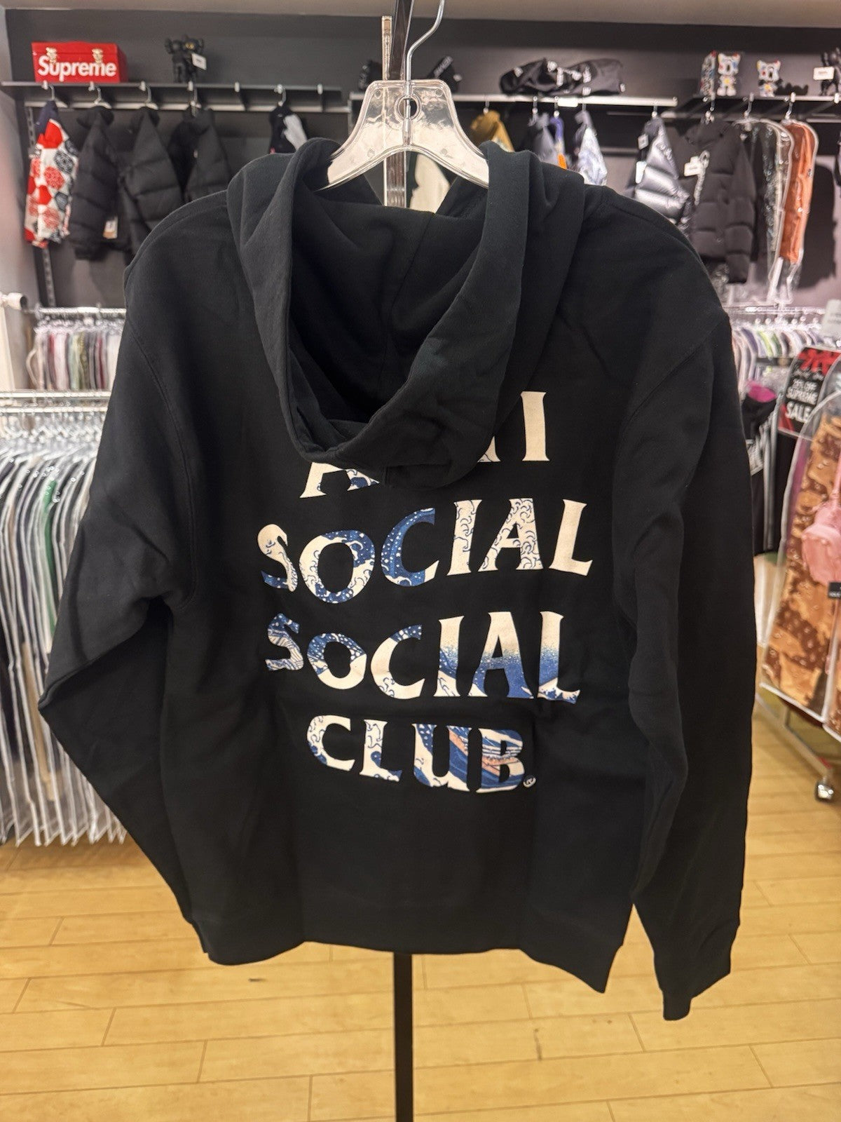 Anti Social Social Club (Japan Club) 4 Car Pile-up Tonkotsu Logo Hoodie SZ S