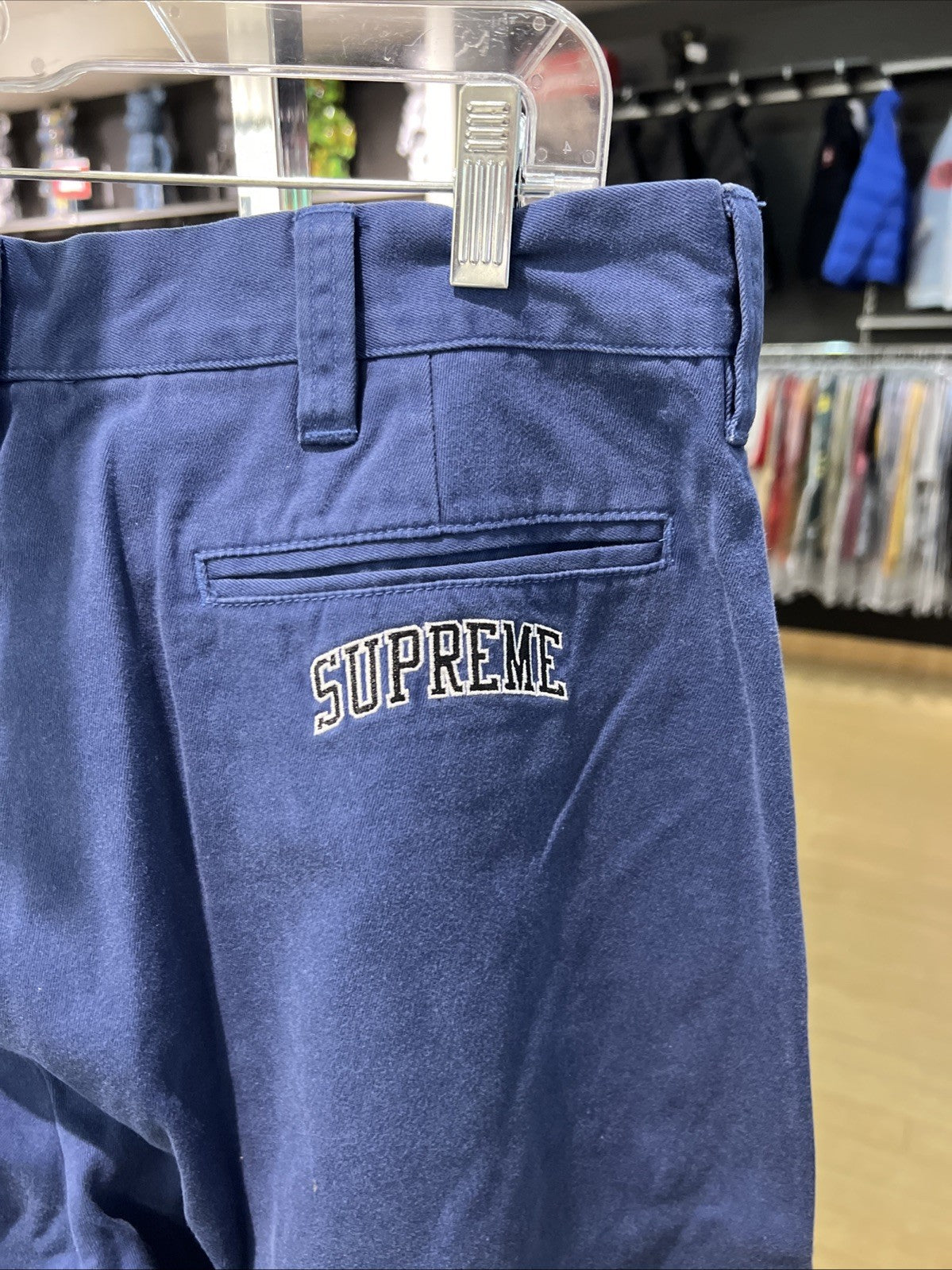 Supreme Chino Pant Lt Navy Size 34 DEFECT