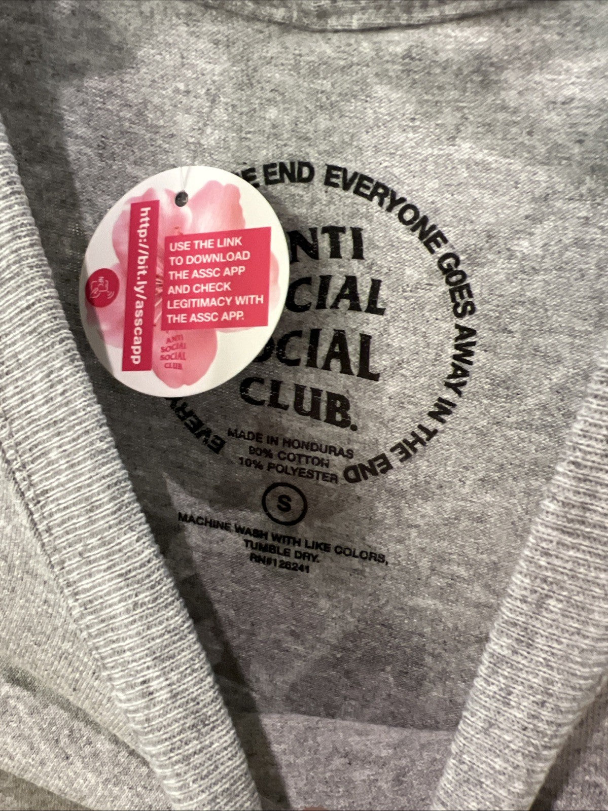 Anti Social Social Club Cherry Blossom Heather Gray Tee