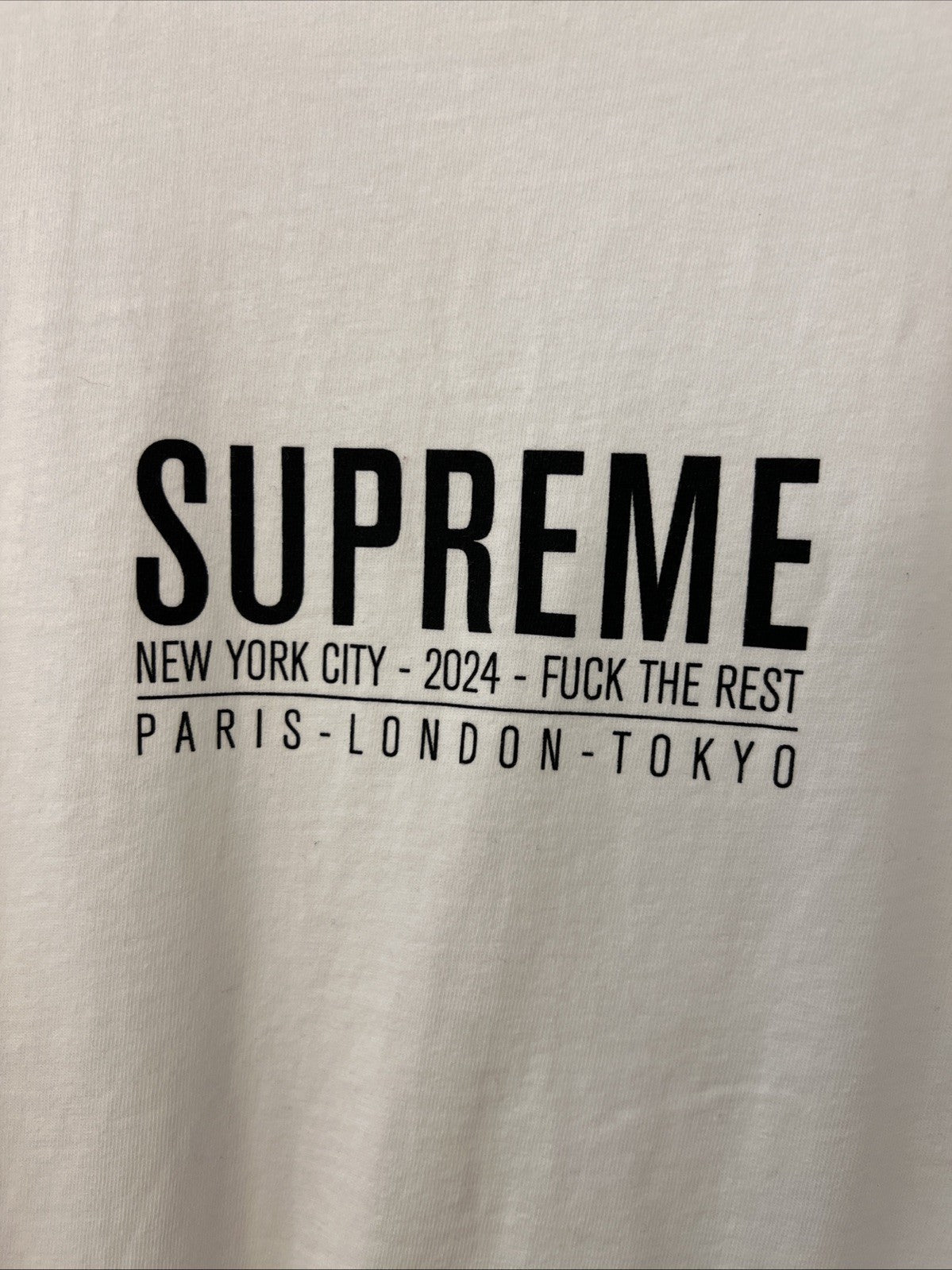 Supreme Paris S/S T Shirt White