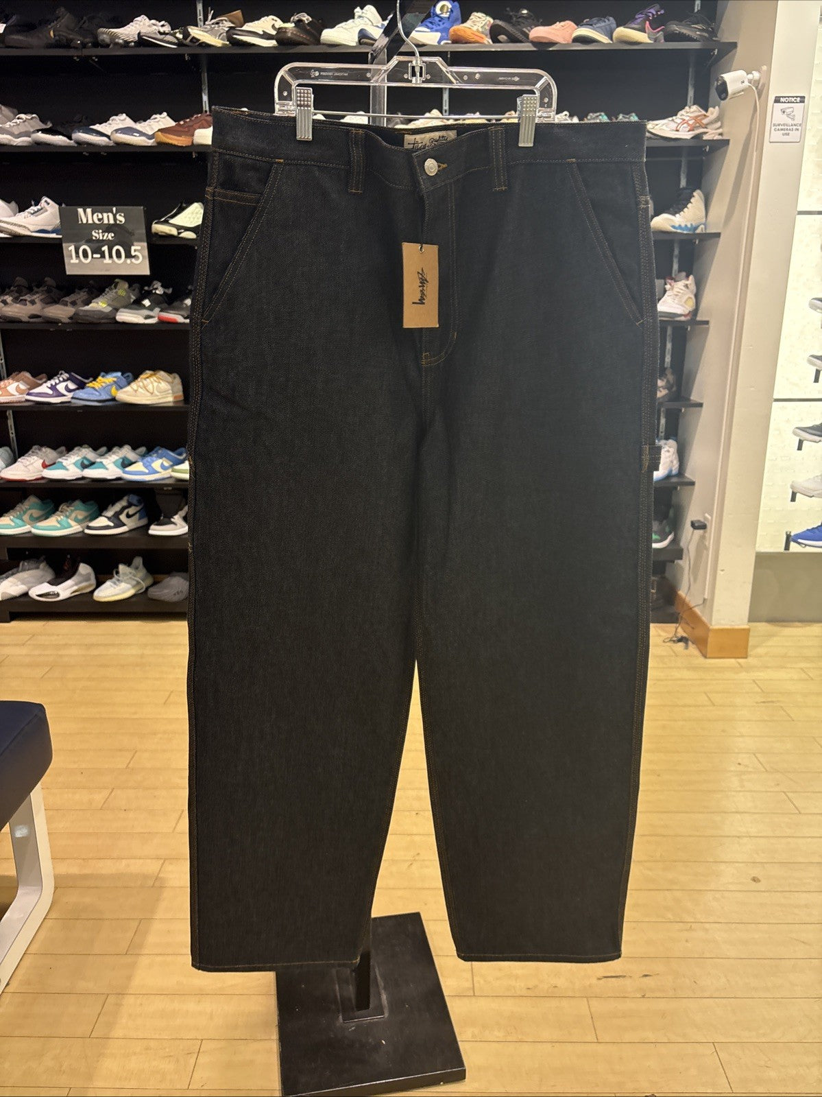Stussy Carpenter Pant Denim Raw Indigo Size 36