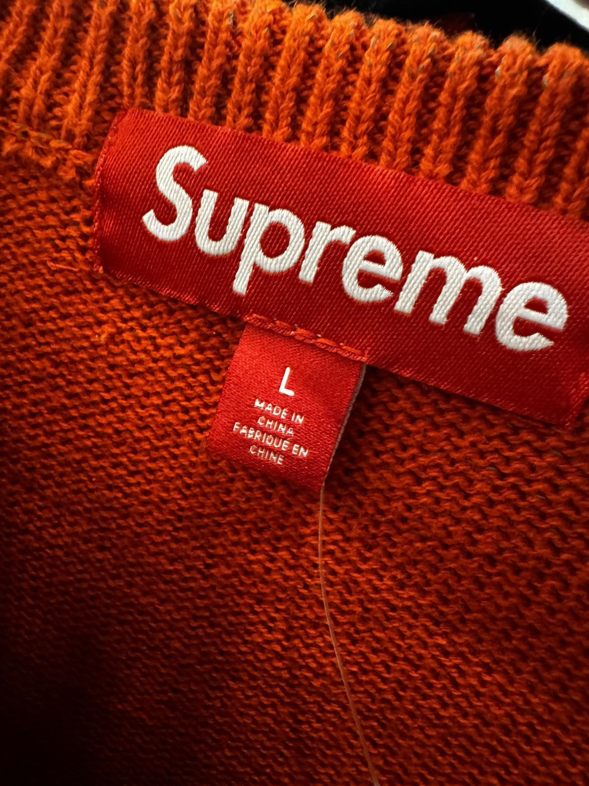 Supreme Reflective Sweater Orange Size L