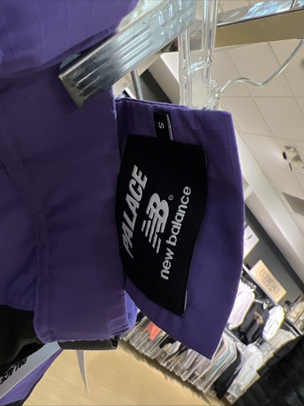 Palace x New Balance Nylon Trail Short 'Black/Purple' Sz S