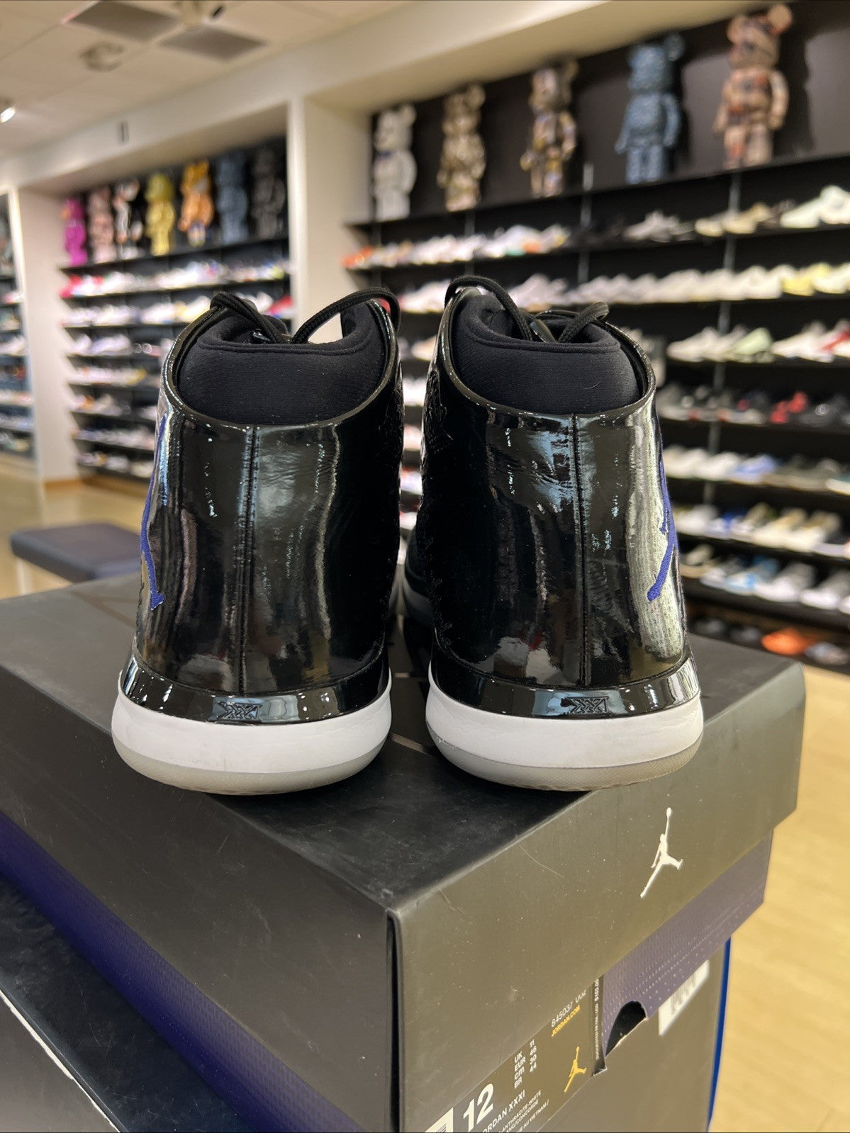 Air Jordan 31 Space Jam Black Blue Basketball Shoes Size 12 USED