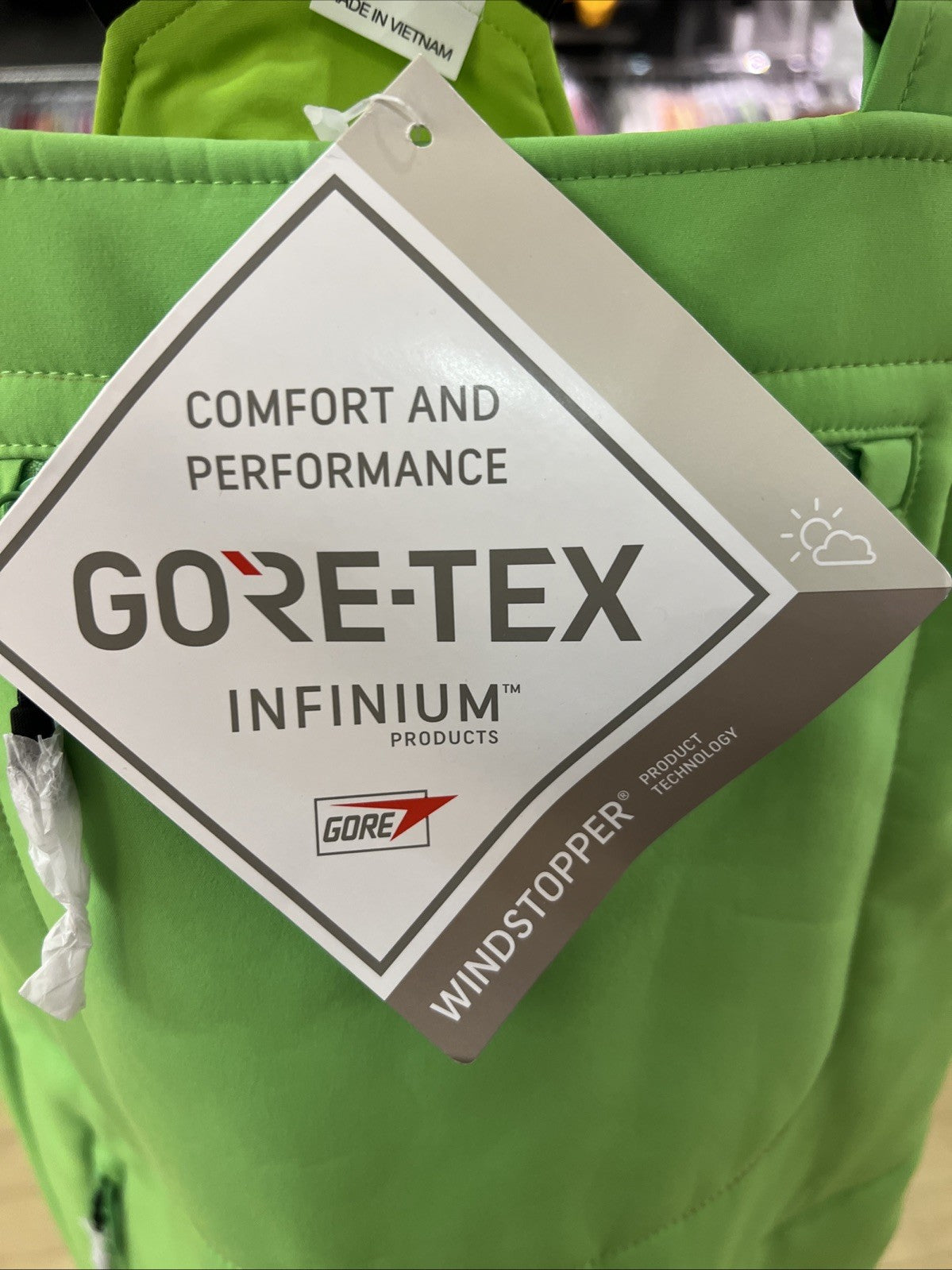 Supreme Overalls Fleece Gore-Tex WINDSTOPPER Sz S DEFECT