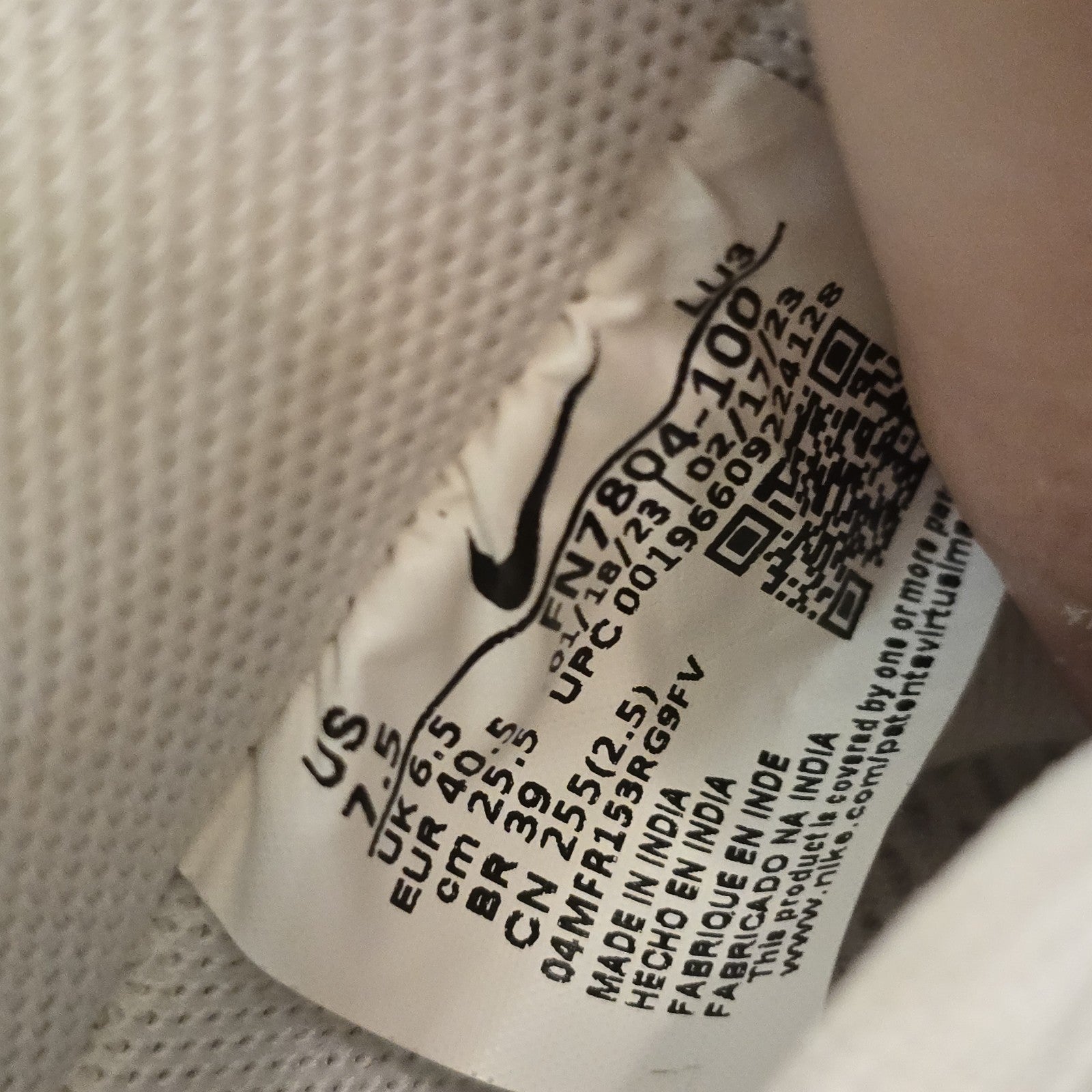 Size 7.5 - Nike Air Force 1 '07 Blue Label White Photo Blue
