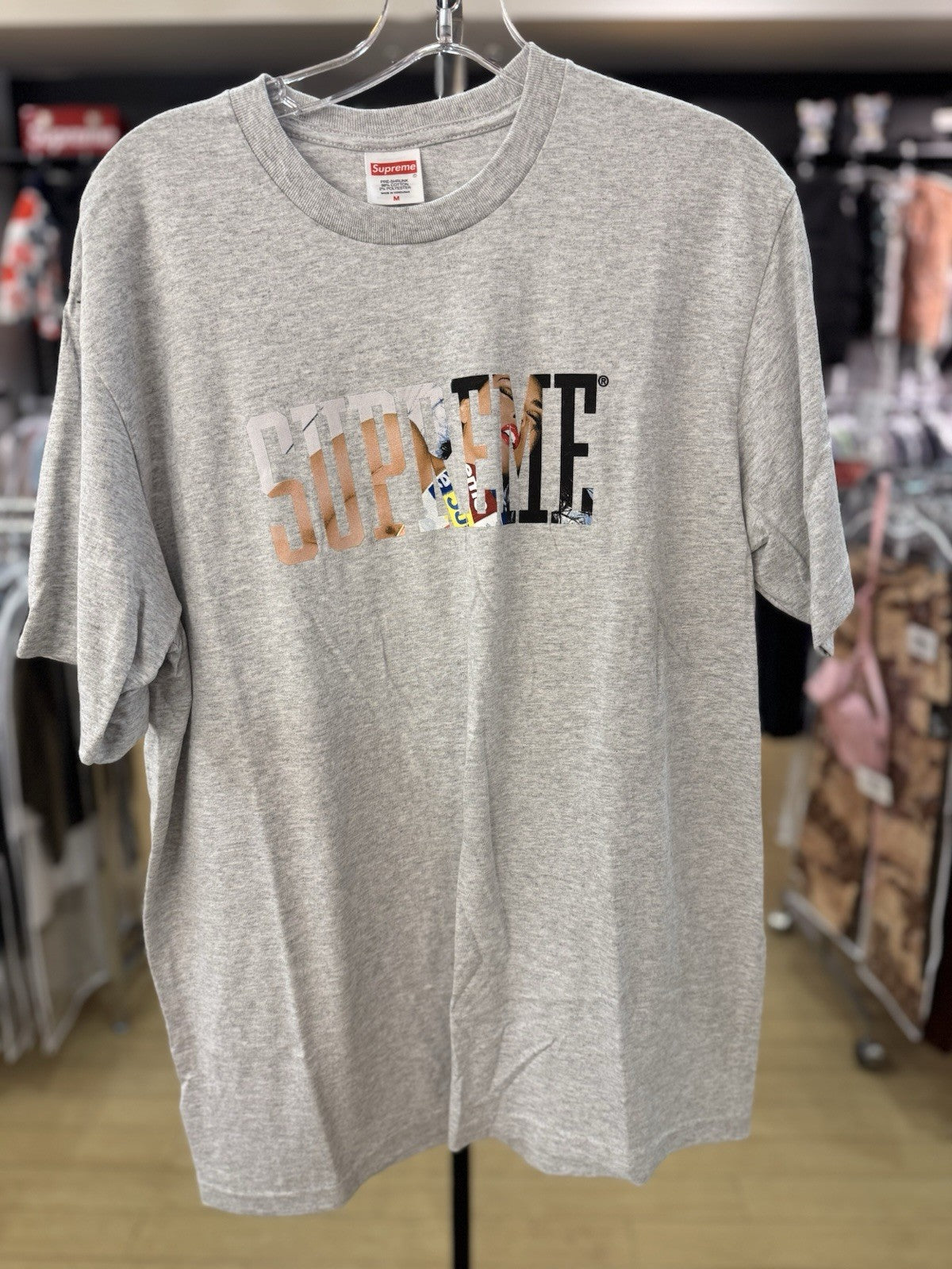 Supreme Tera Patrick Collegiate Tee Grey Size Medium 