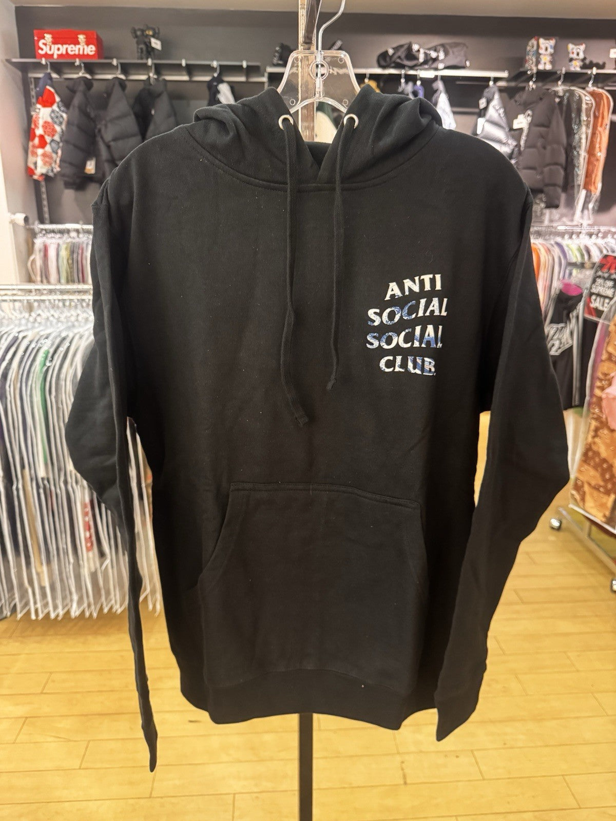 Anti Social Social Club (Japan Club) 4 Car Pile-up Tonkotsu Logo Hoodie SZ S