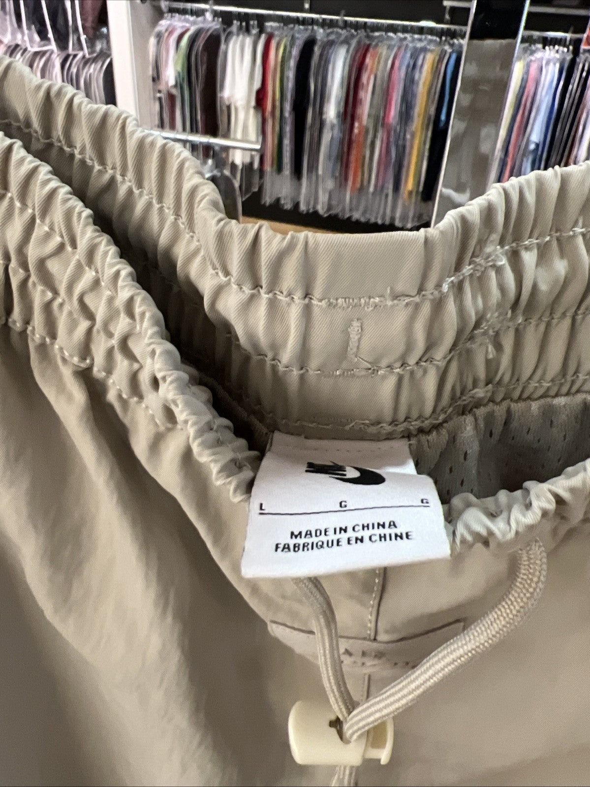 Nike x Fear Of God NBA NRG Warm Up Pant 'String' Sz L DEFECT