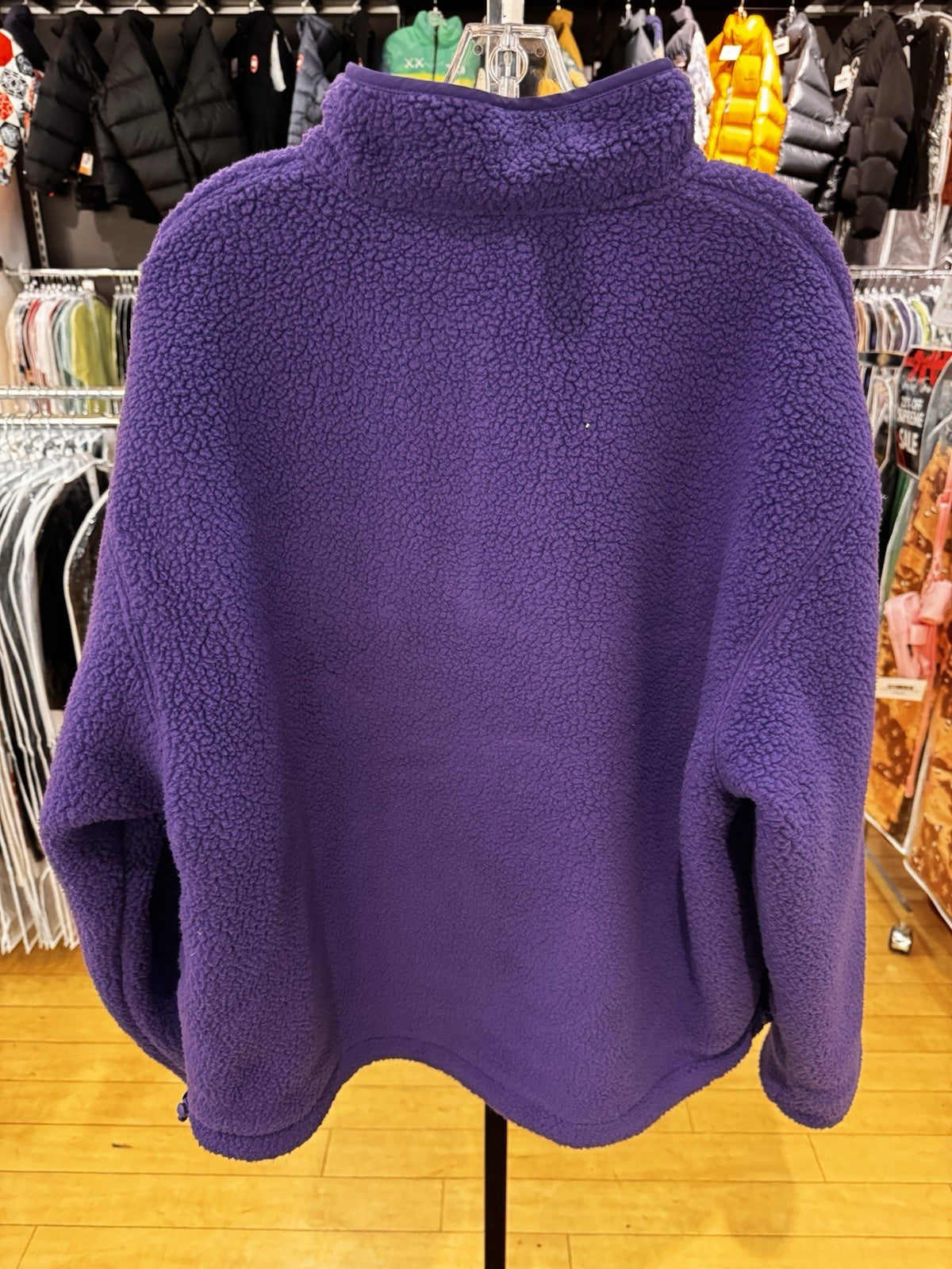 Supreme Polartec Shearling Reversible Pullover Purple Size L