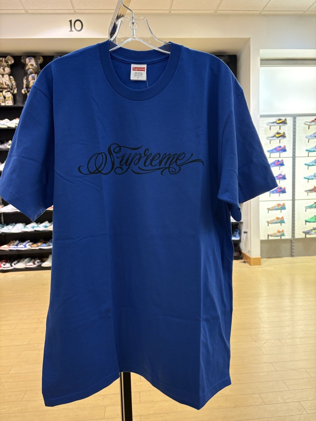 Supreme Script Tee Royal Size Large 