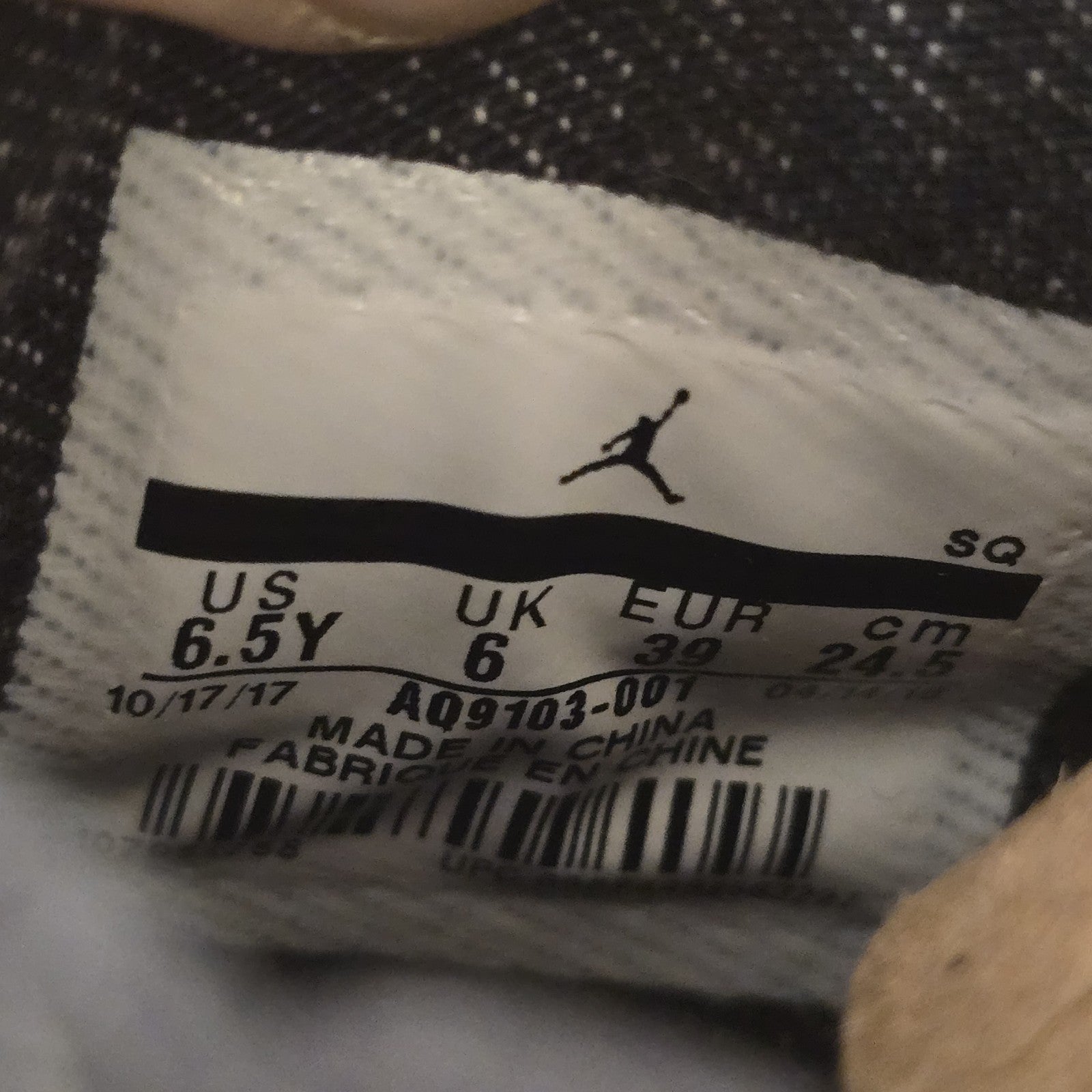 Size 6.5Y - Air Jordan 4 Retro GS Levi's Black
