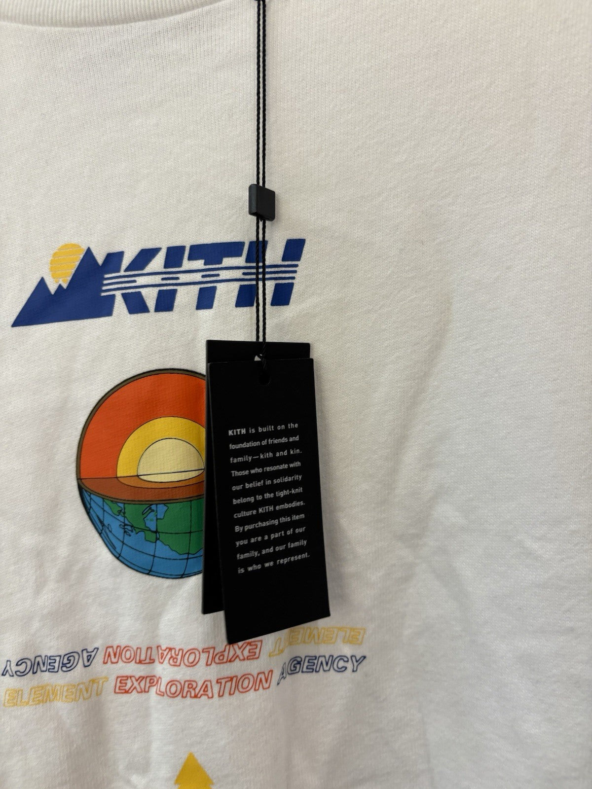Kith Diagram L/S Tee White Size Medium