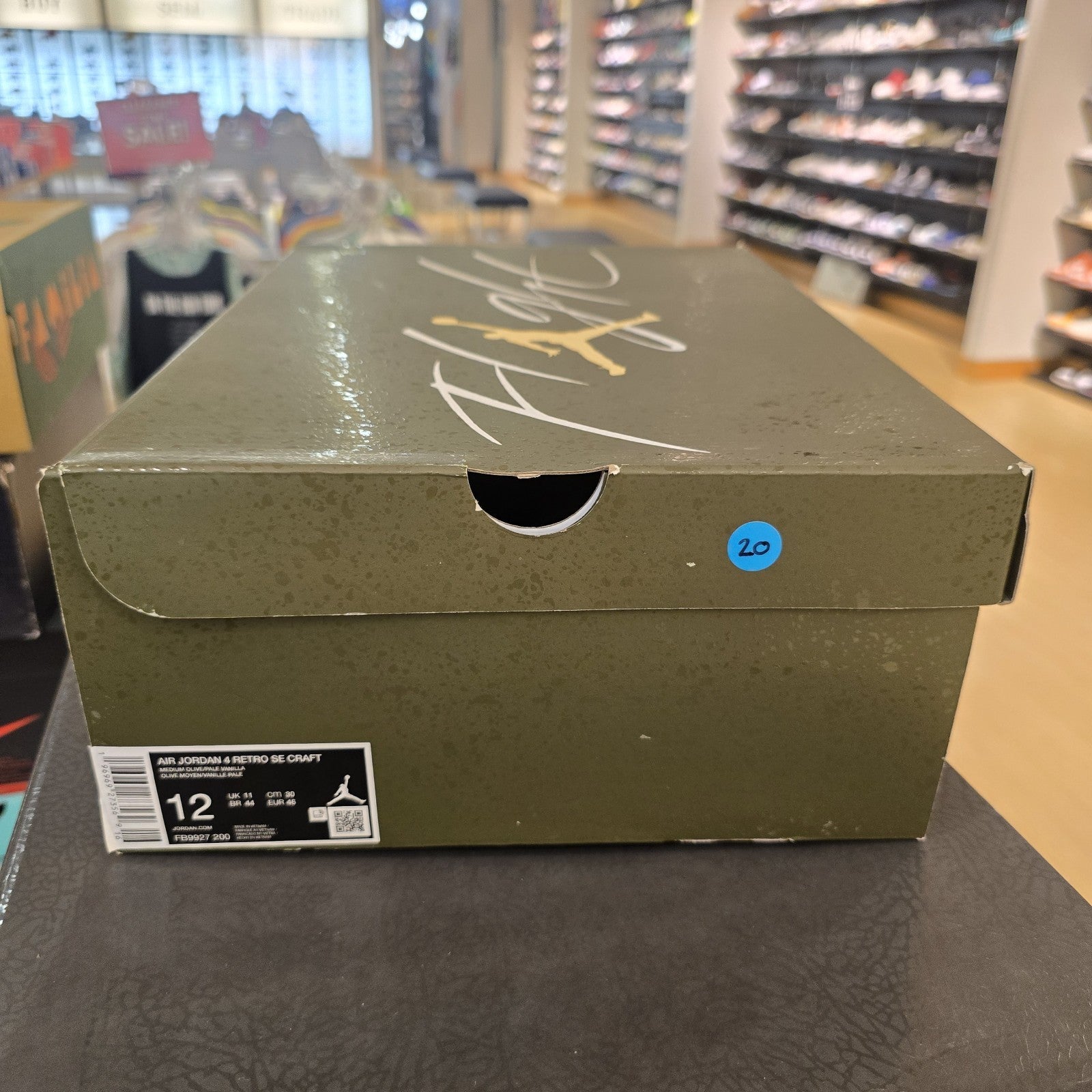 Size 12 - Jordan 4 SE Retro Low Craft Olive