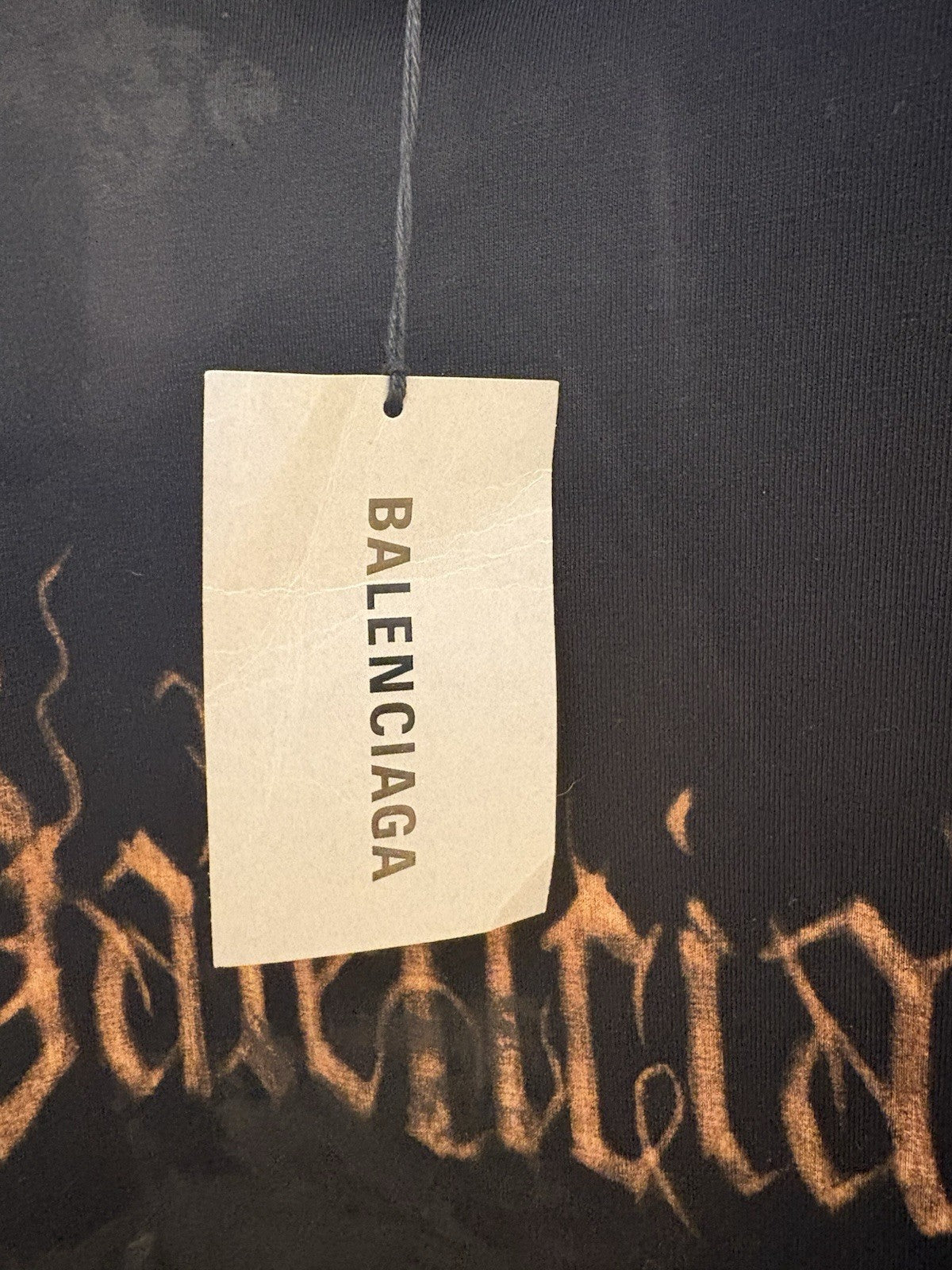 Balenciaga Heavy Metal Large Fit T-shirt in Black Faded Black size XS 