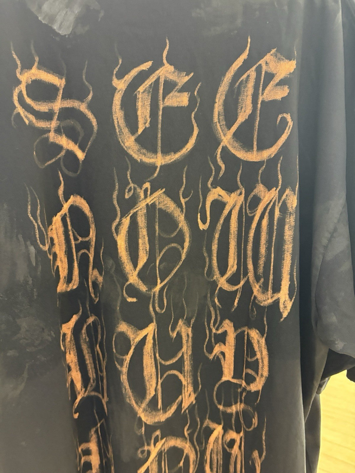 Balenciaga Heavy Metal Large Fit T-shirt in Black Faded Black size XS 