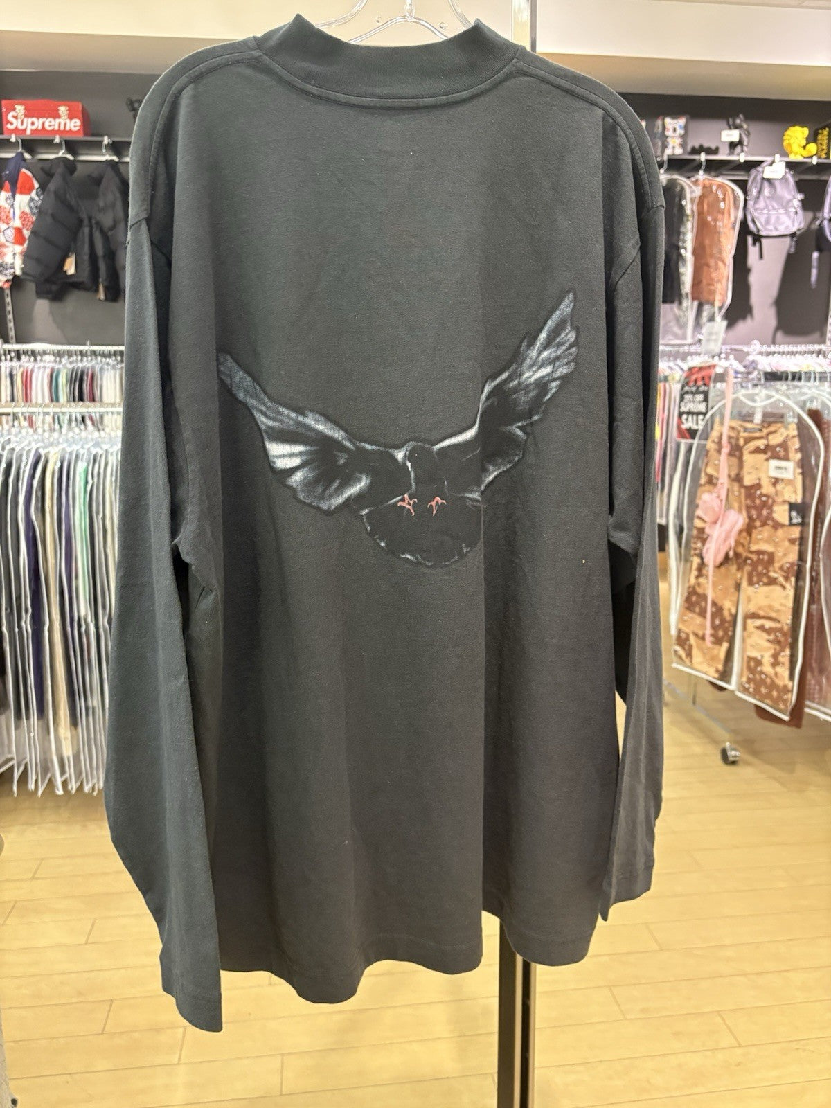 Yeezy Gap Dove Longsleeve Tee Black Size Small 