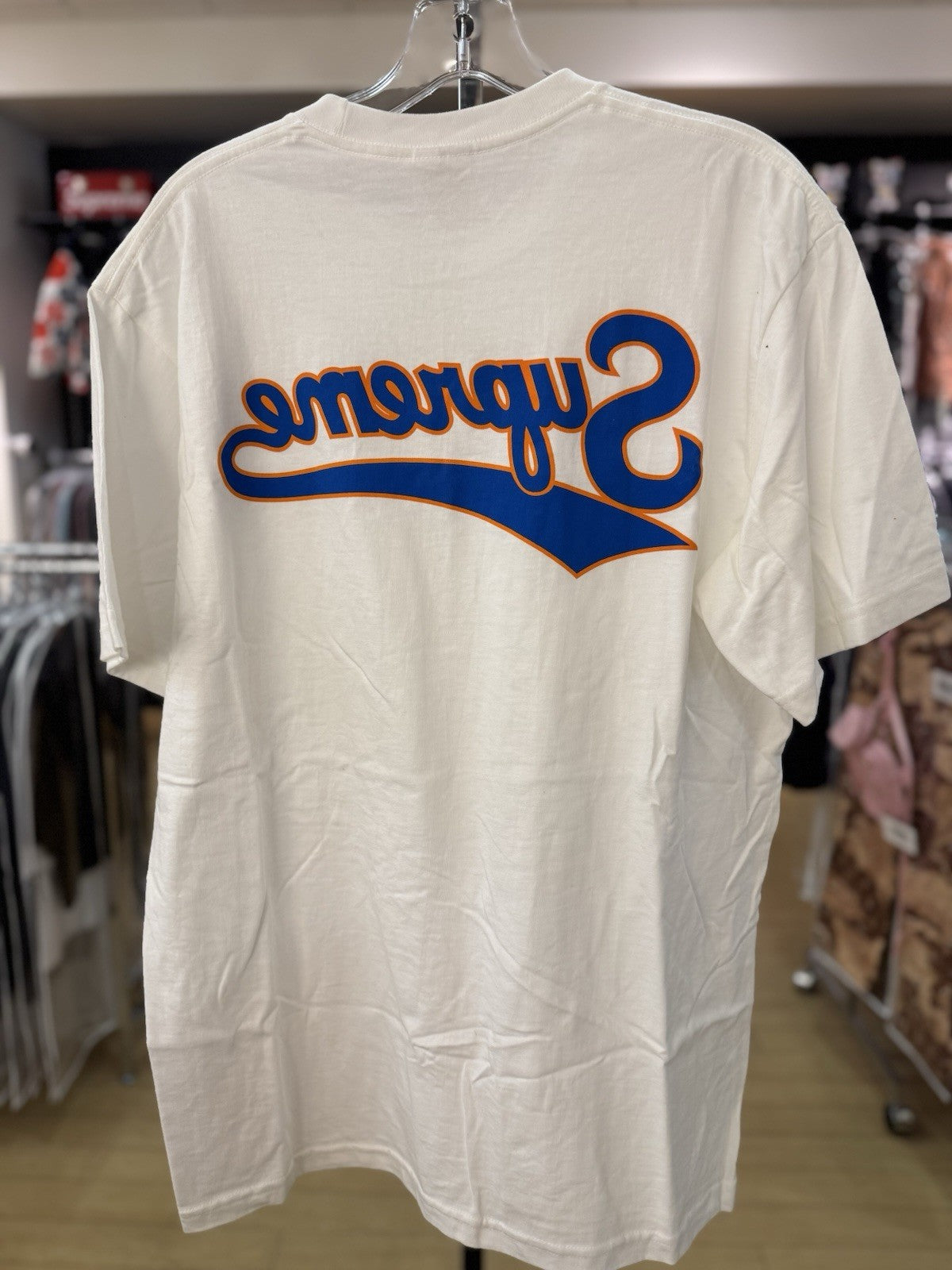 Supreme Backwards White T Shirt Size Large