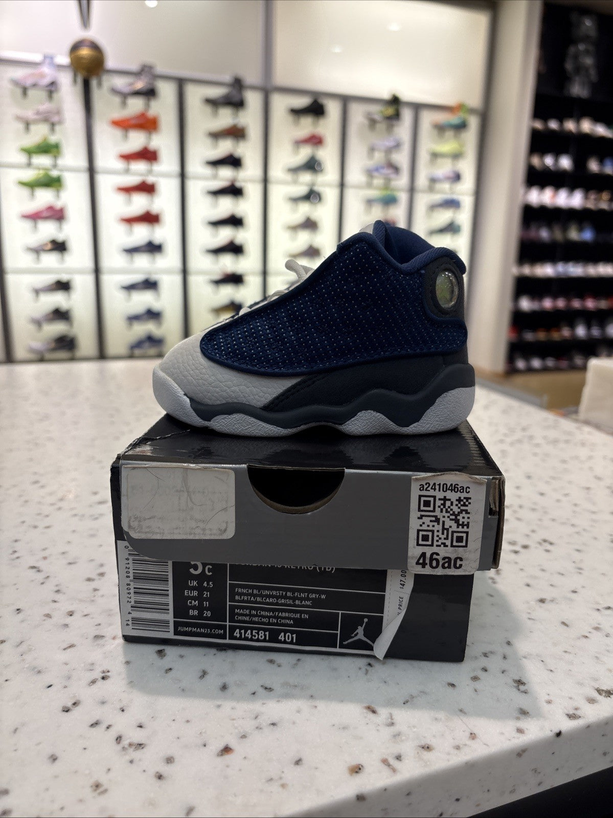 Air Jordan Retro XIII 13 French Blue/Flint Size 5c