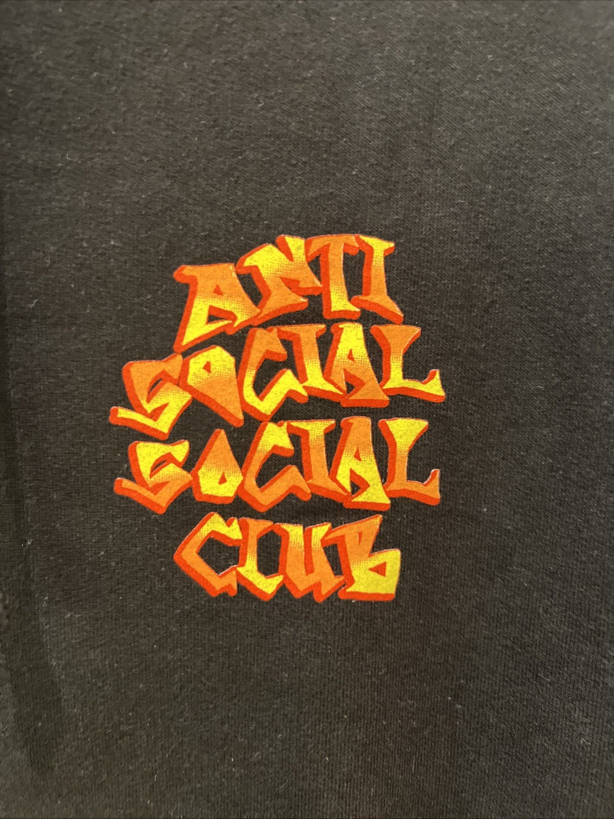 Anti Social Social Club Low Brow Hoodie Black Sz S
